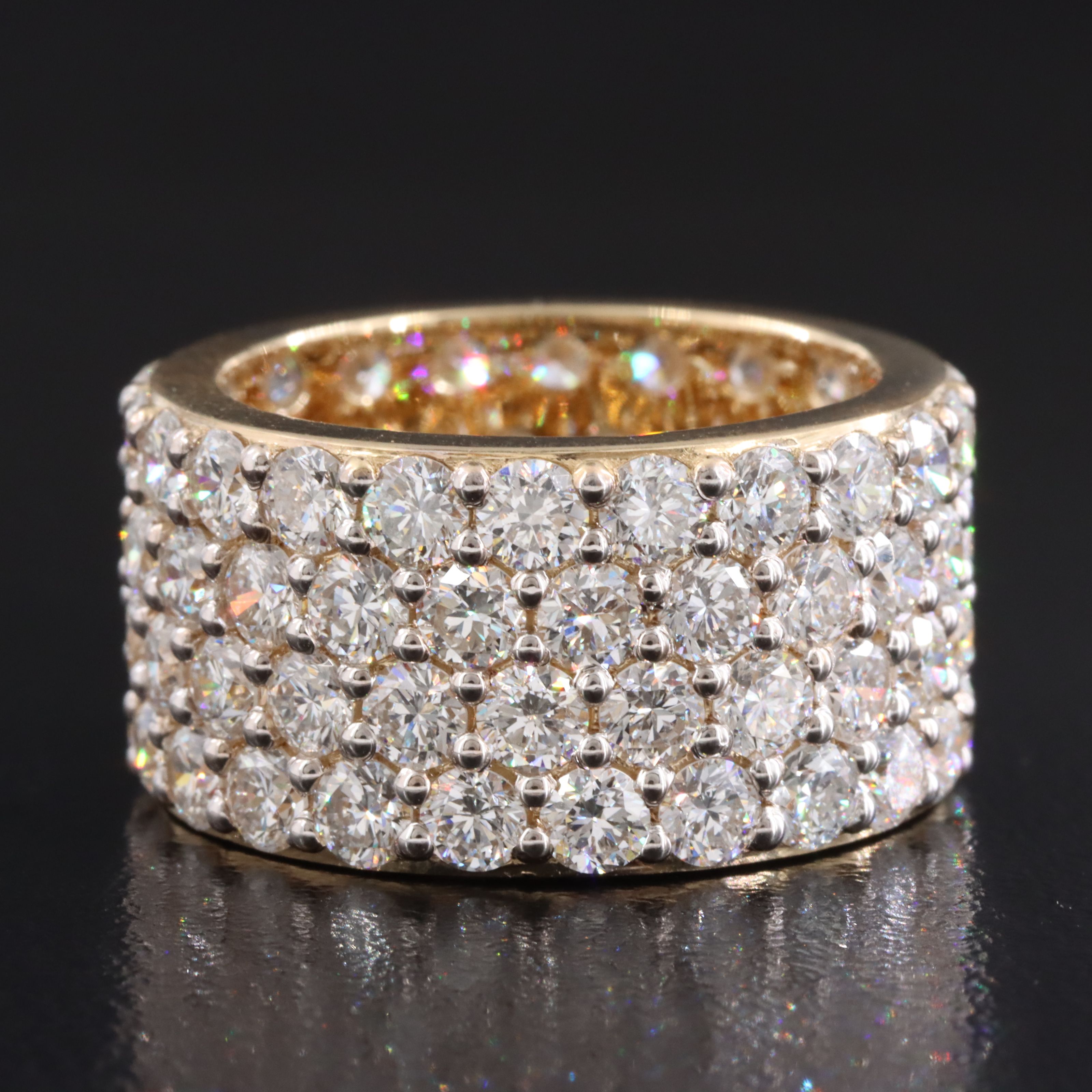 14K 8.60 CTW Lab Grown Diamond Eternity Band