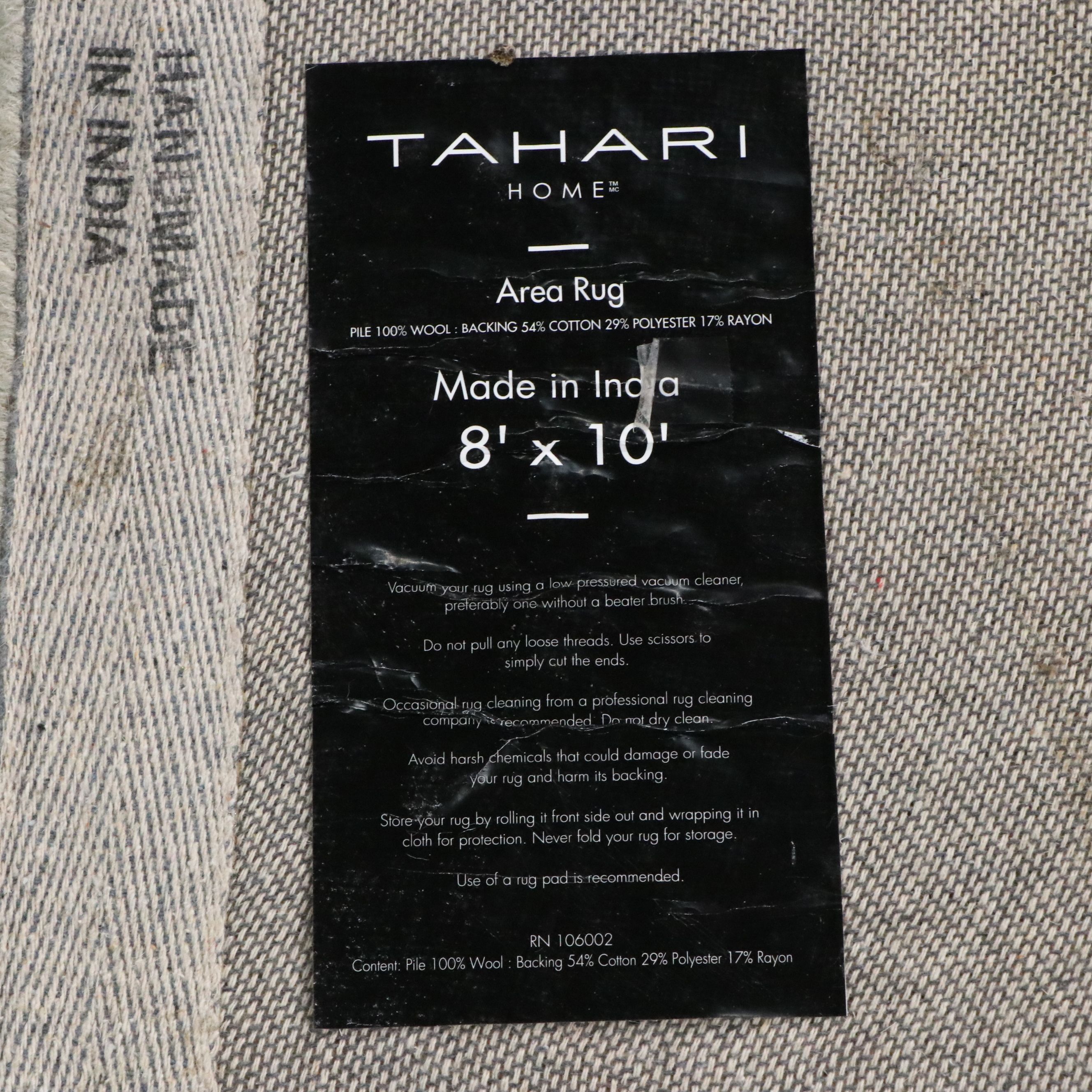 8' x 10' Hand-Tufted Tahari Home Area Rug