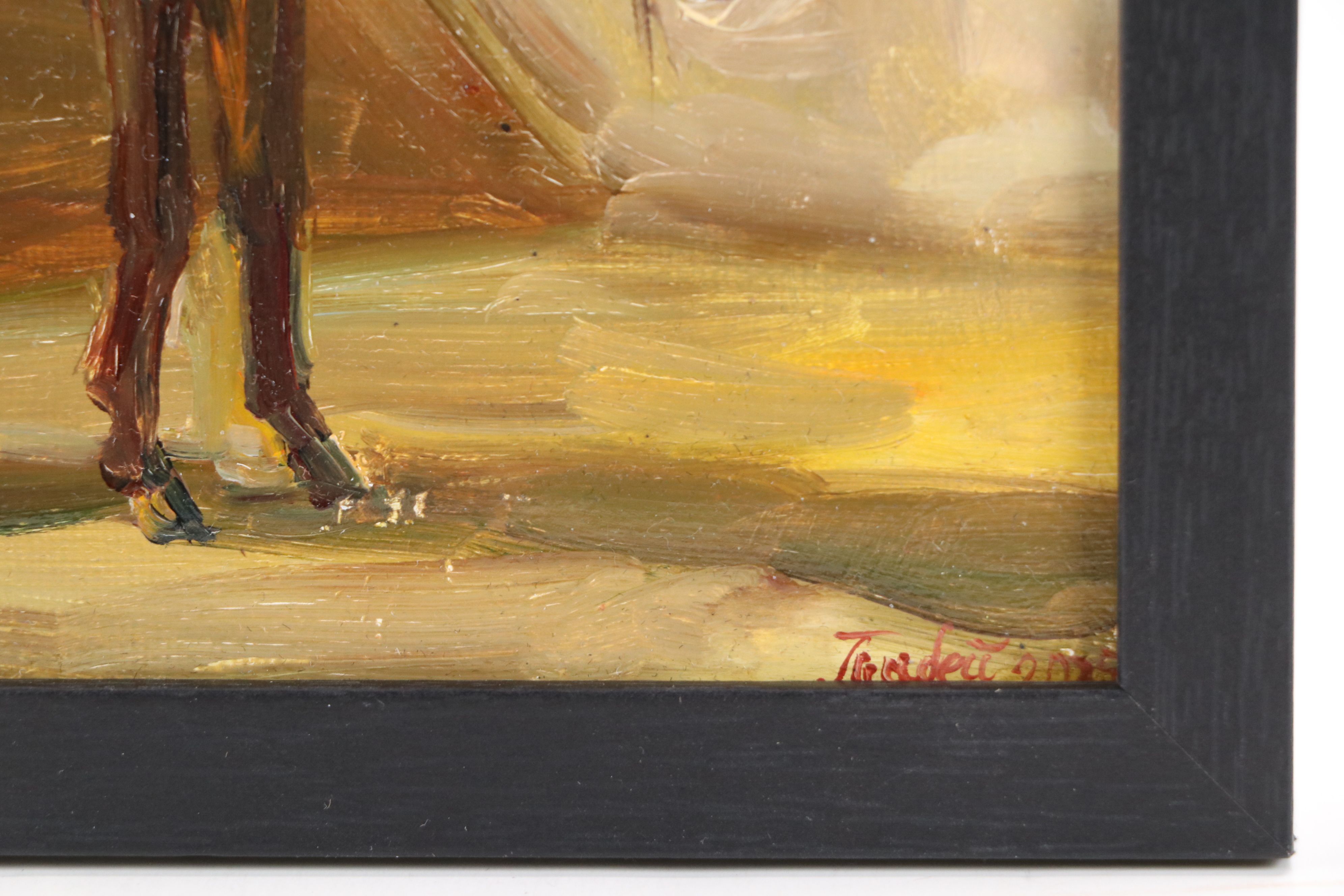 After Rosa Bonheur Oil Painting on Canvas Copy of "The Donkey," 2025