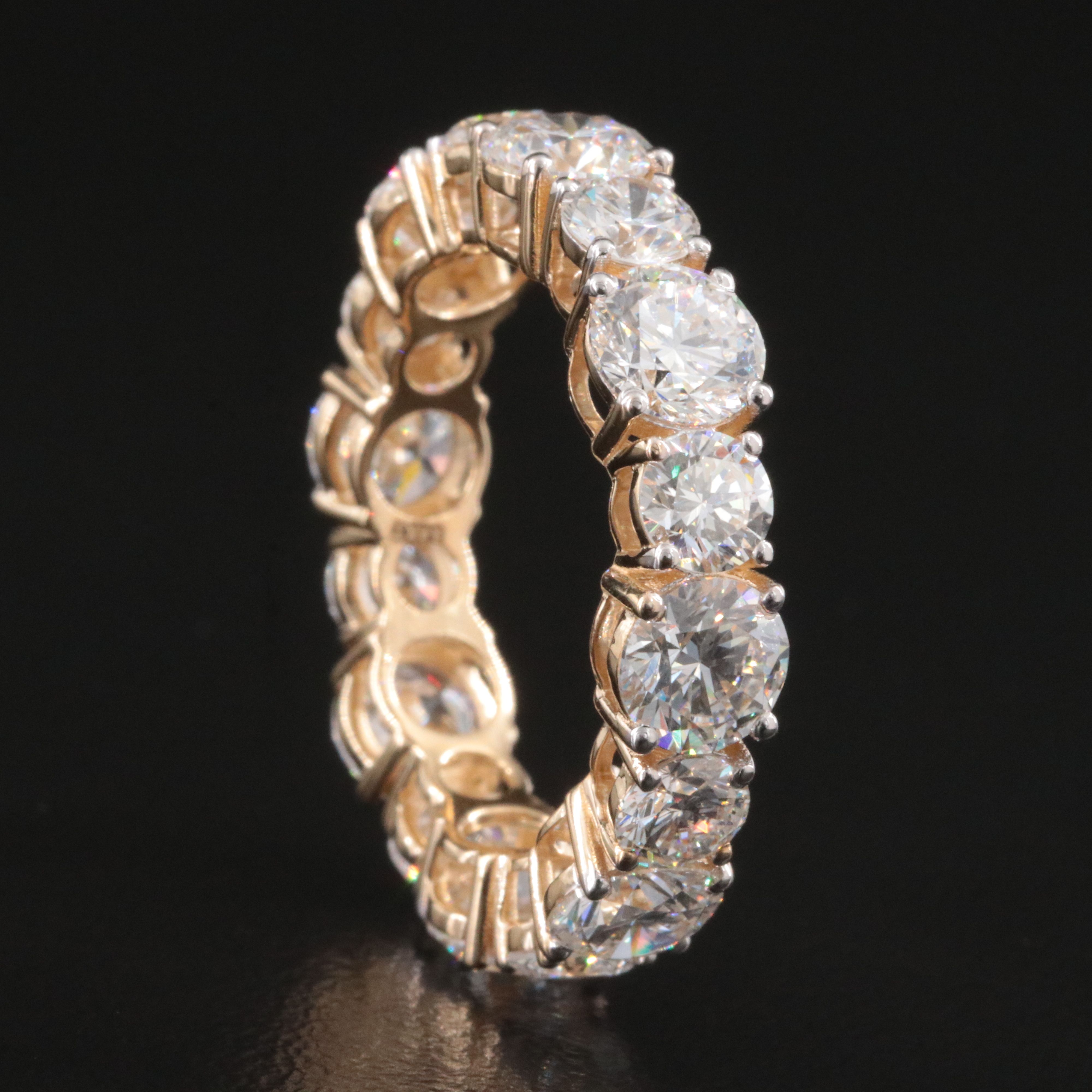 14K 6.61 CTW Lab Grown Diamond Eternity Band