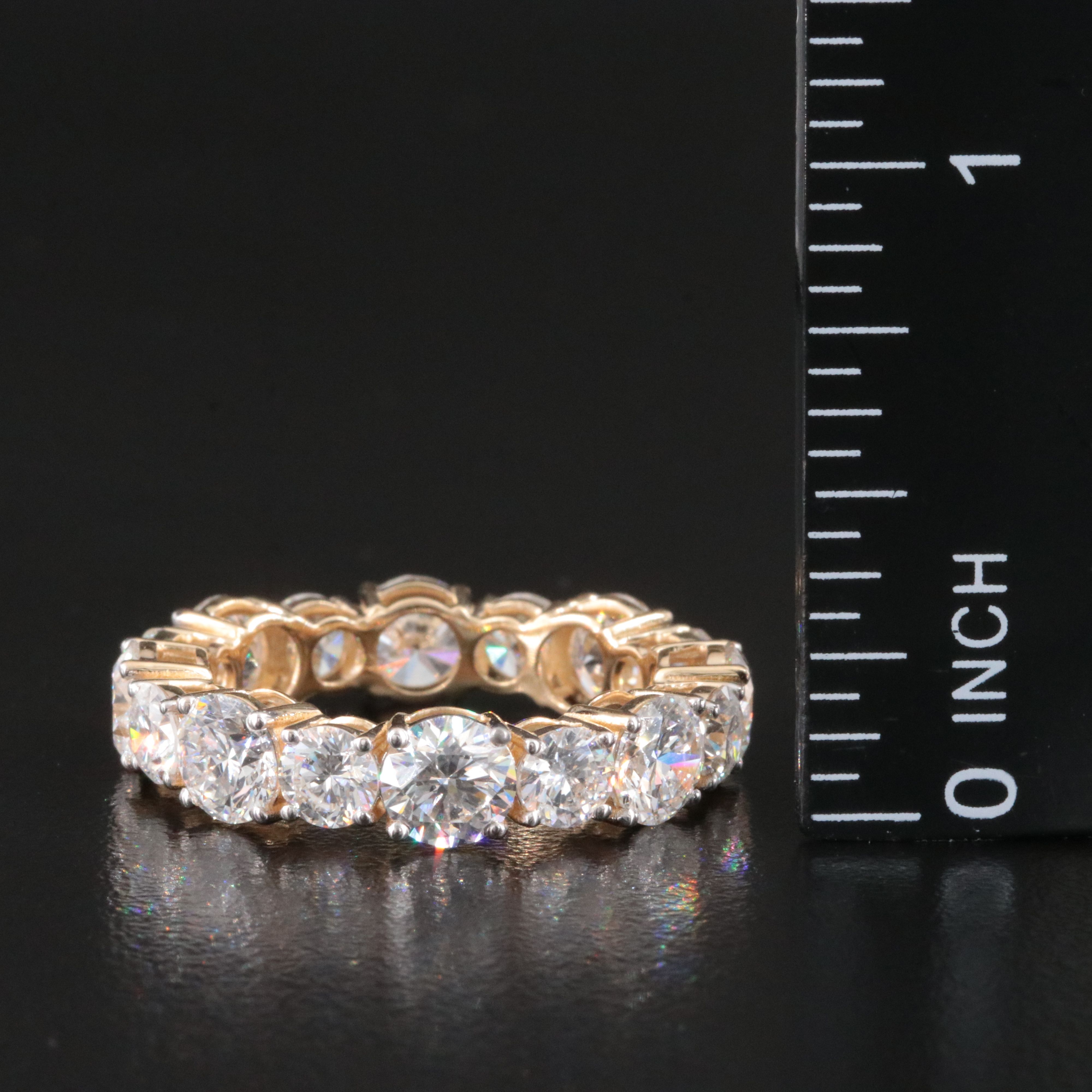 14K 6.61 CTW Lab Grown Diamond Eternity Band