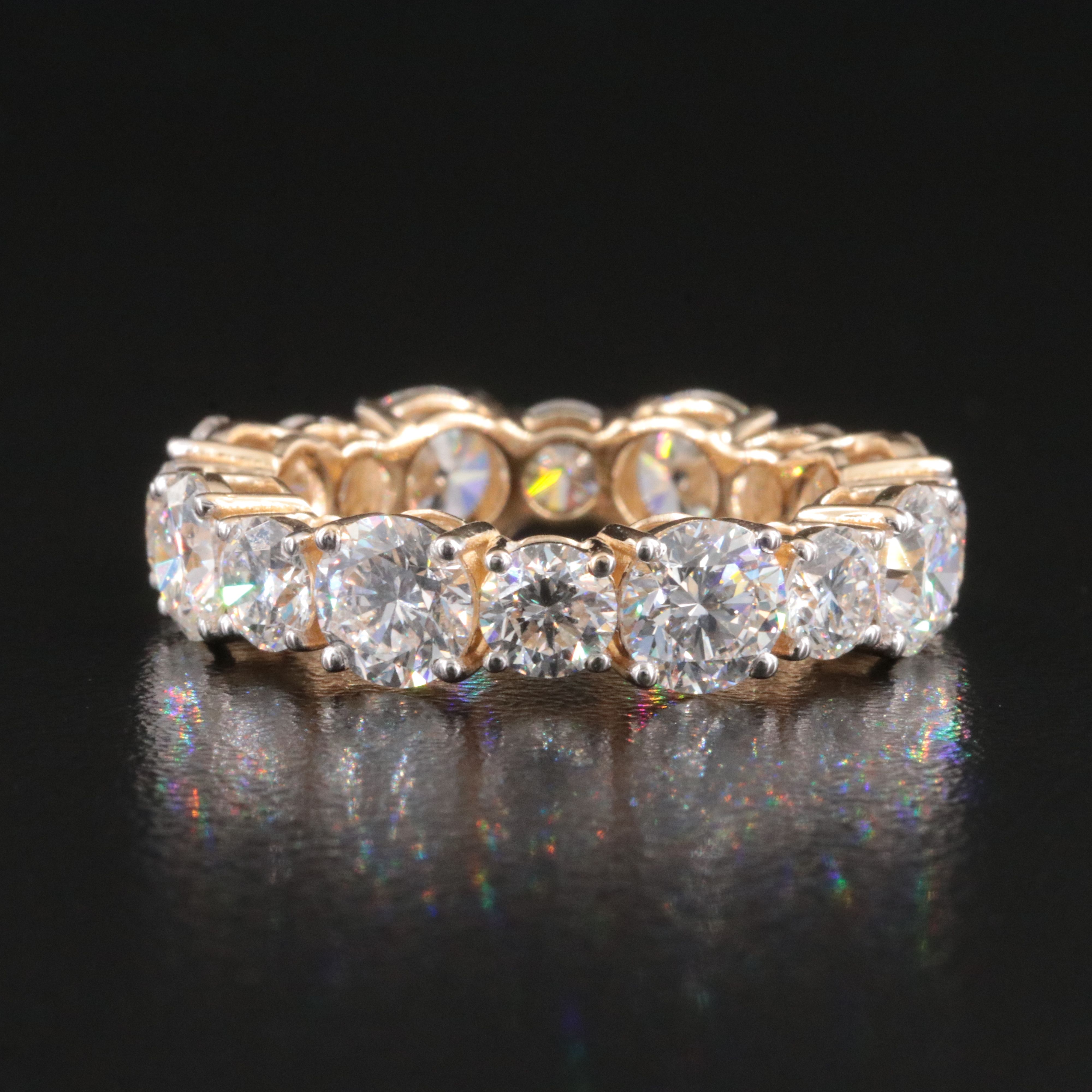 14K 6.61 CTW Lab Grown Diamond Eternity Band