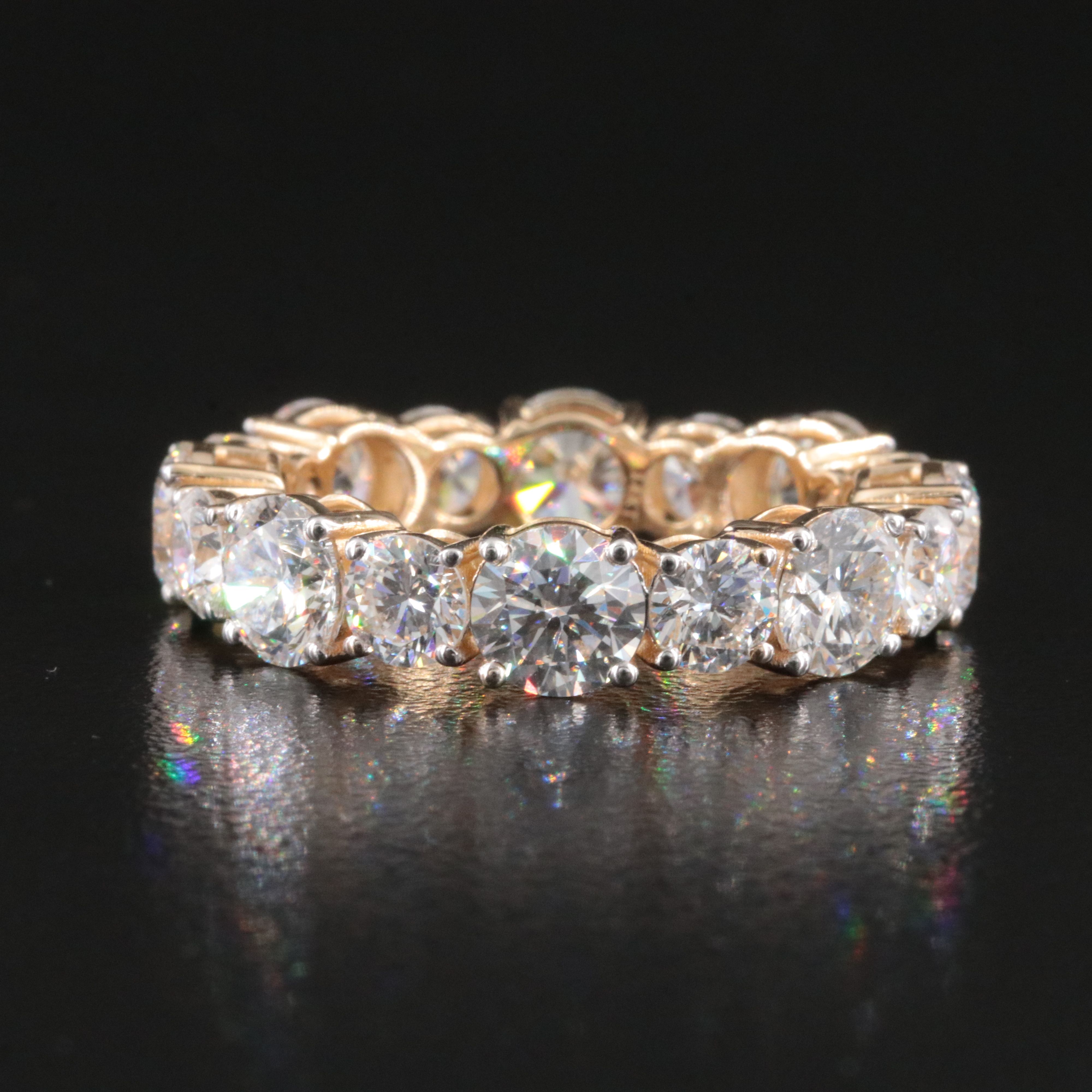 14K 6.61 CTW Lab Grown Diamond Eternity Band
