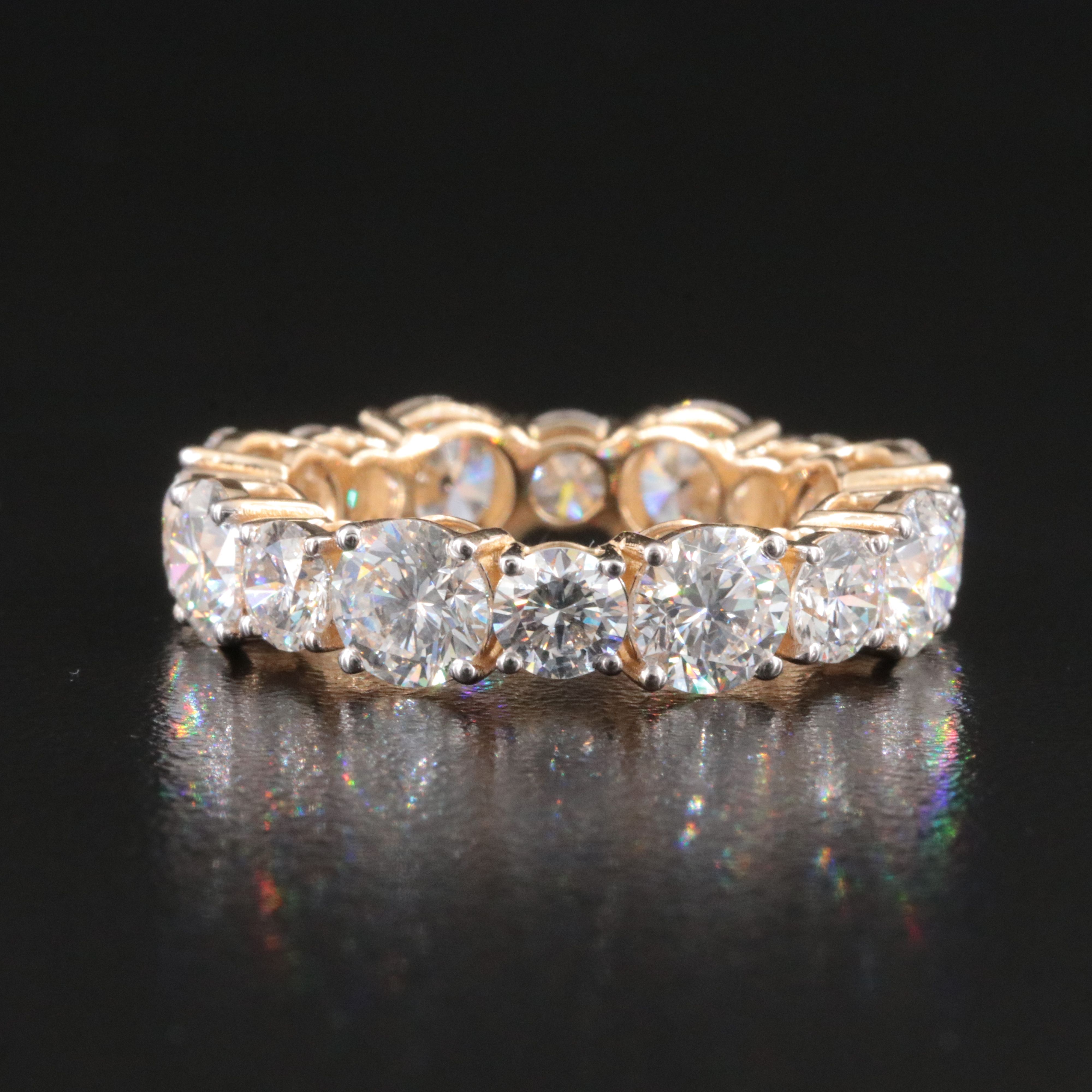 14K 6.61 CTW Lab Grown Diamond Eternity Band