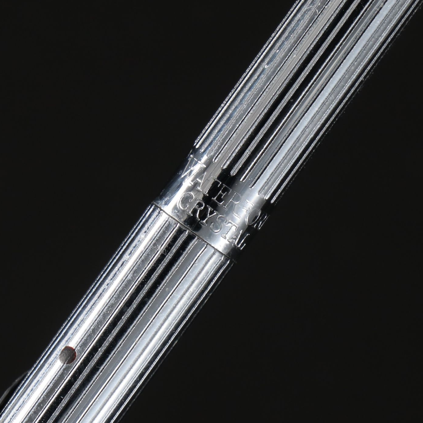 Mikasa Crystal Desk Clock with More Glass and Brass Office Accessories