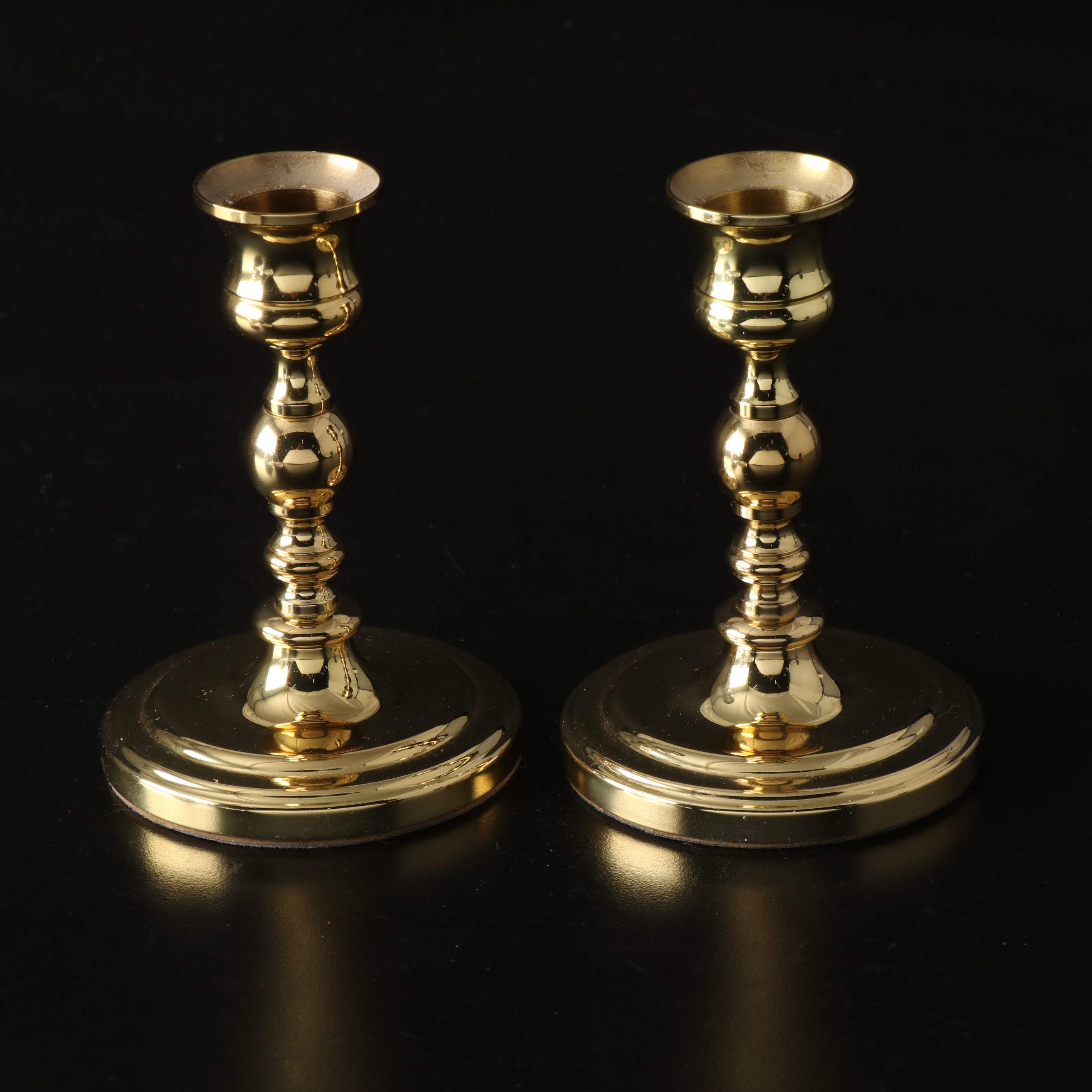 Mikasa Crystal Desk Clock with More Glass and Brass Office Accessories