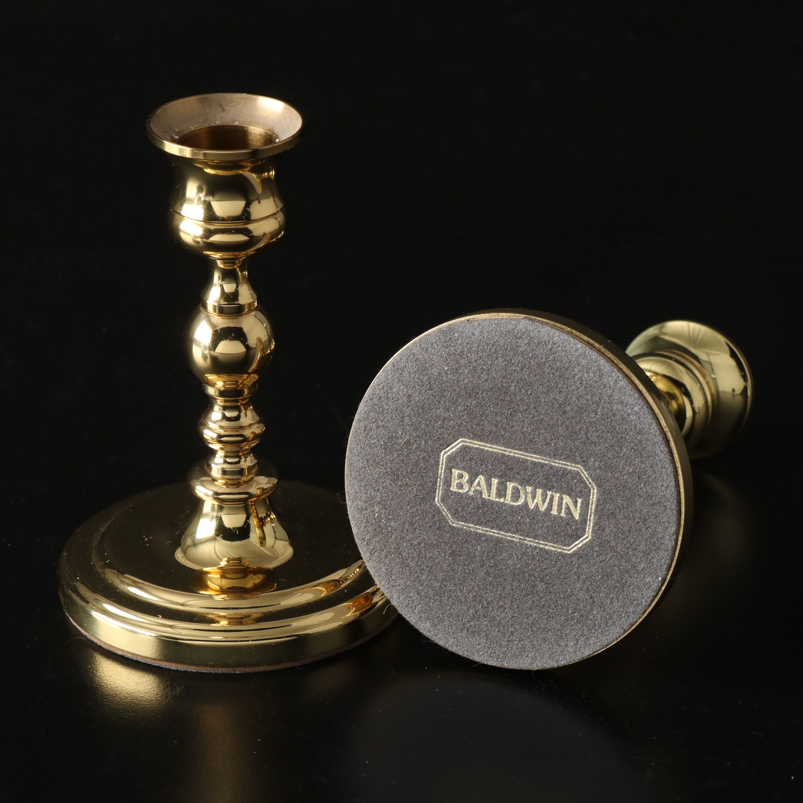 Mikasa Crystal Desk Clock with More Glass and Brass Office Accessories