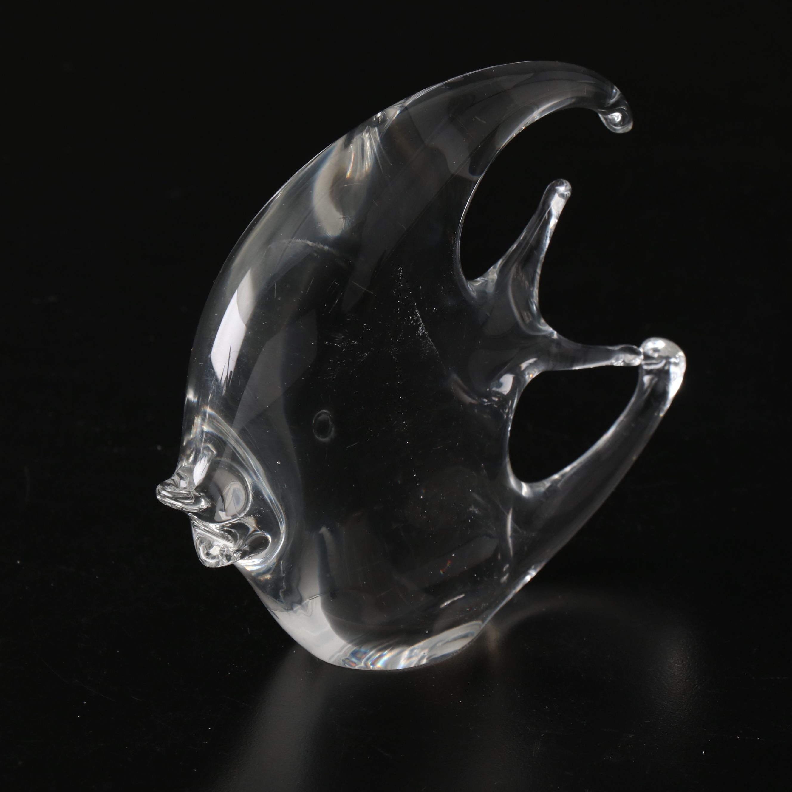 Mikasa Crystal Desk Clock with More Glass and Brass Office Accessories