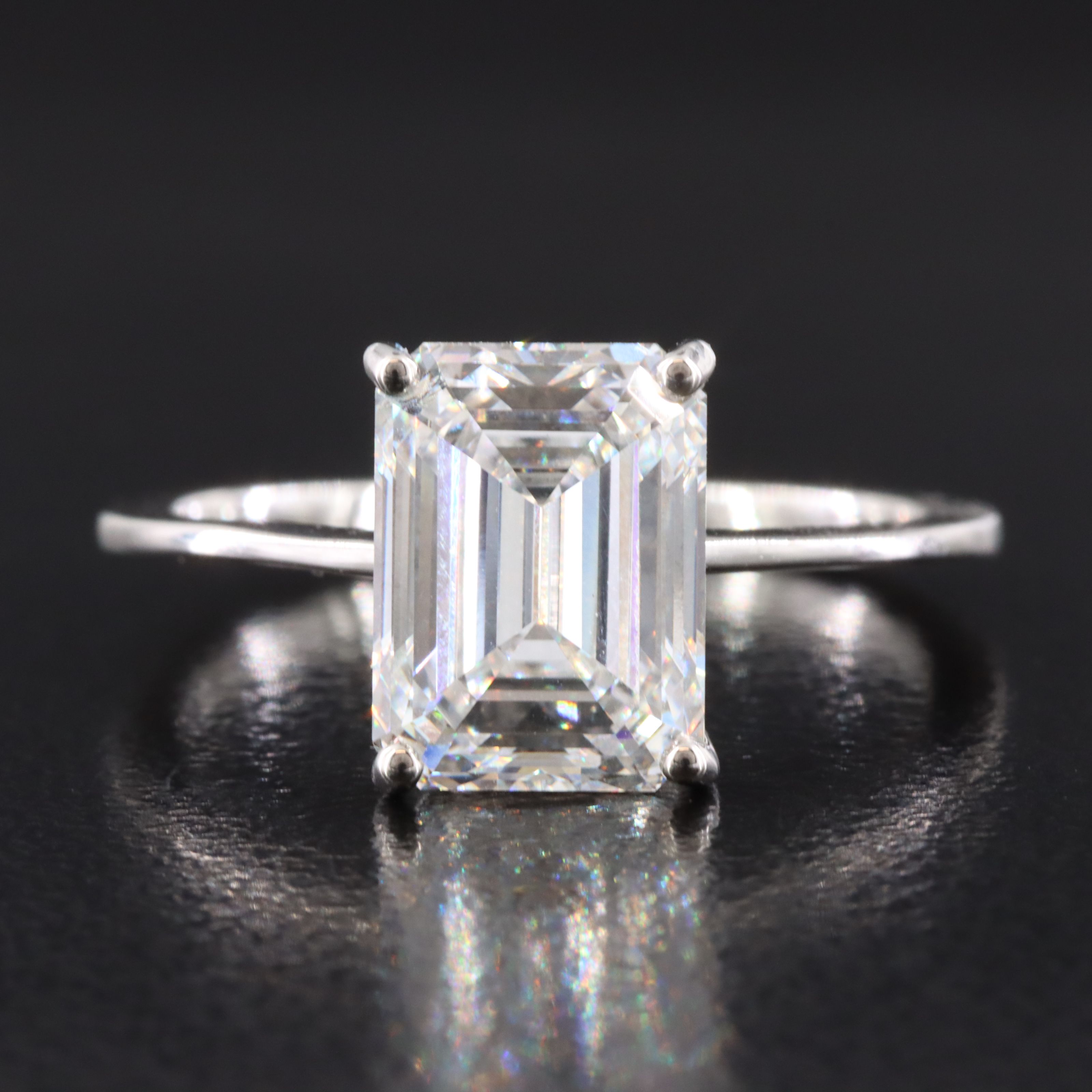 Platinum 3.00 CT Lab Grown Diamond Solitaire Ring with IGI Report