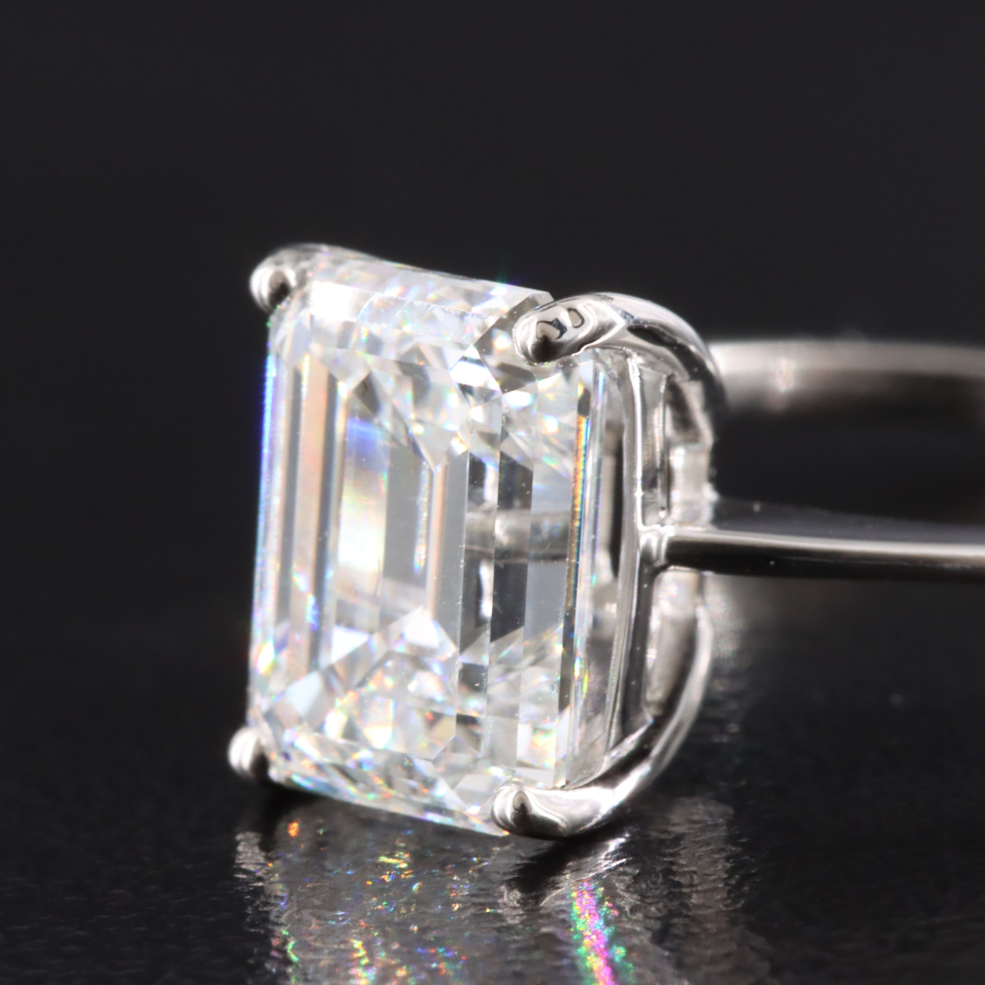 Platinum 3.00 CT Lab Grown Diamond Solitaire Ring with IGI Report