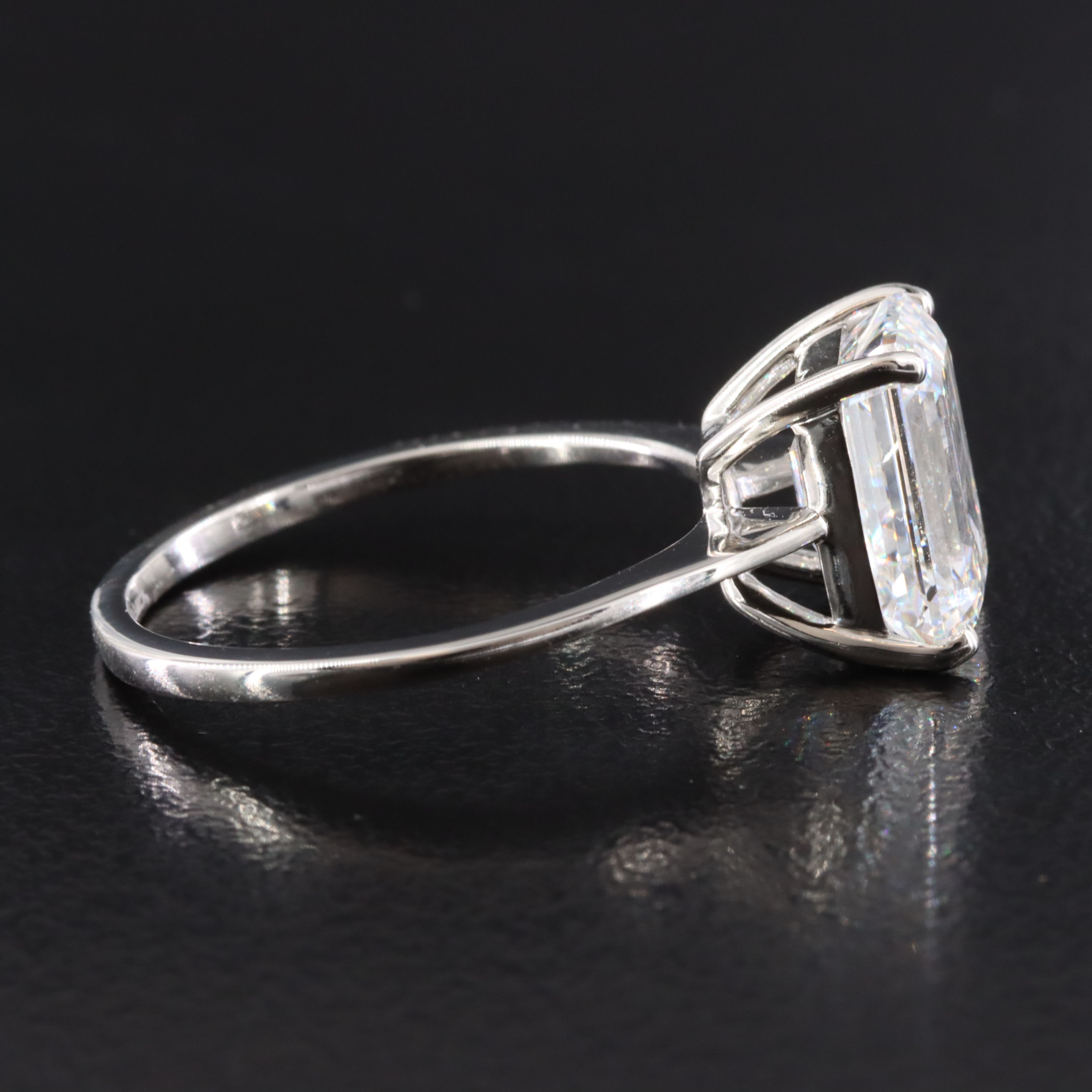 Platinum 3.00 CT Lab Grown Diamond Solitaire Ring with IGI Report