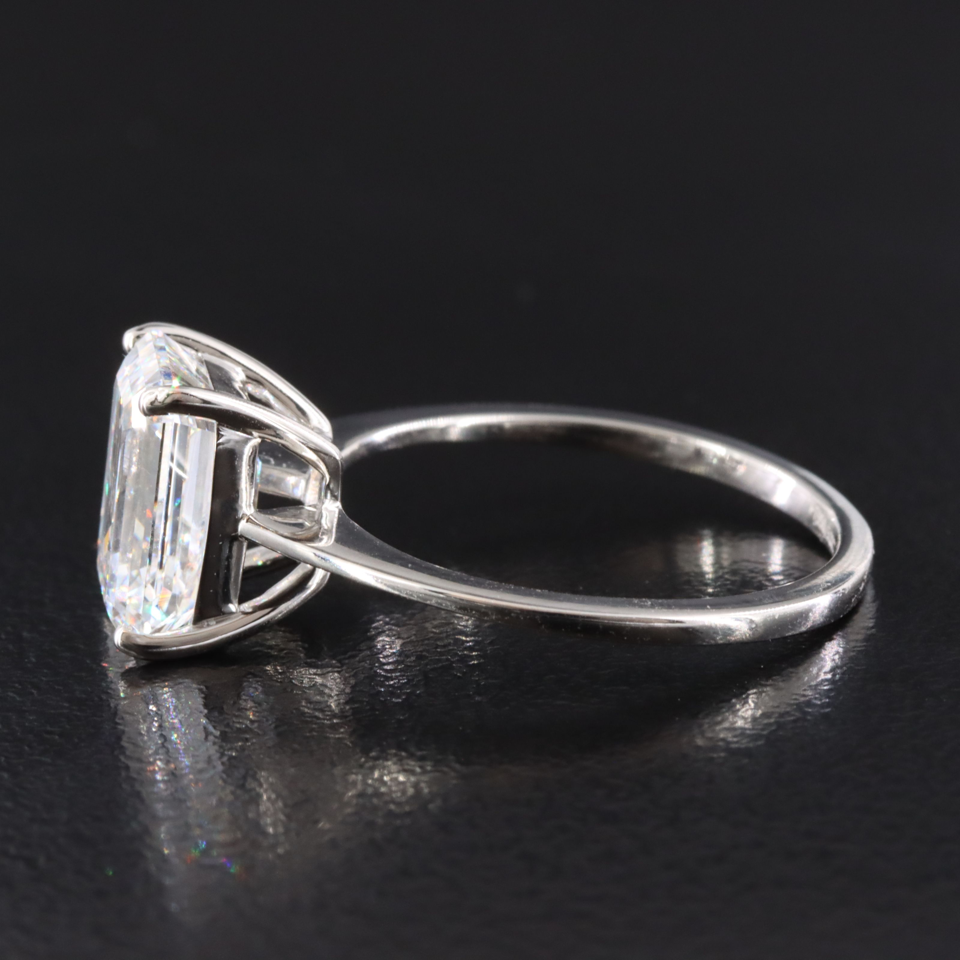 Platinum 3.00 CT Lab Grown Diamond Solitaire Ring with IGI Report