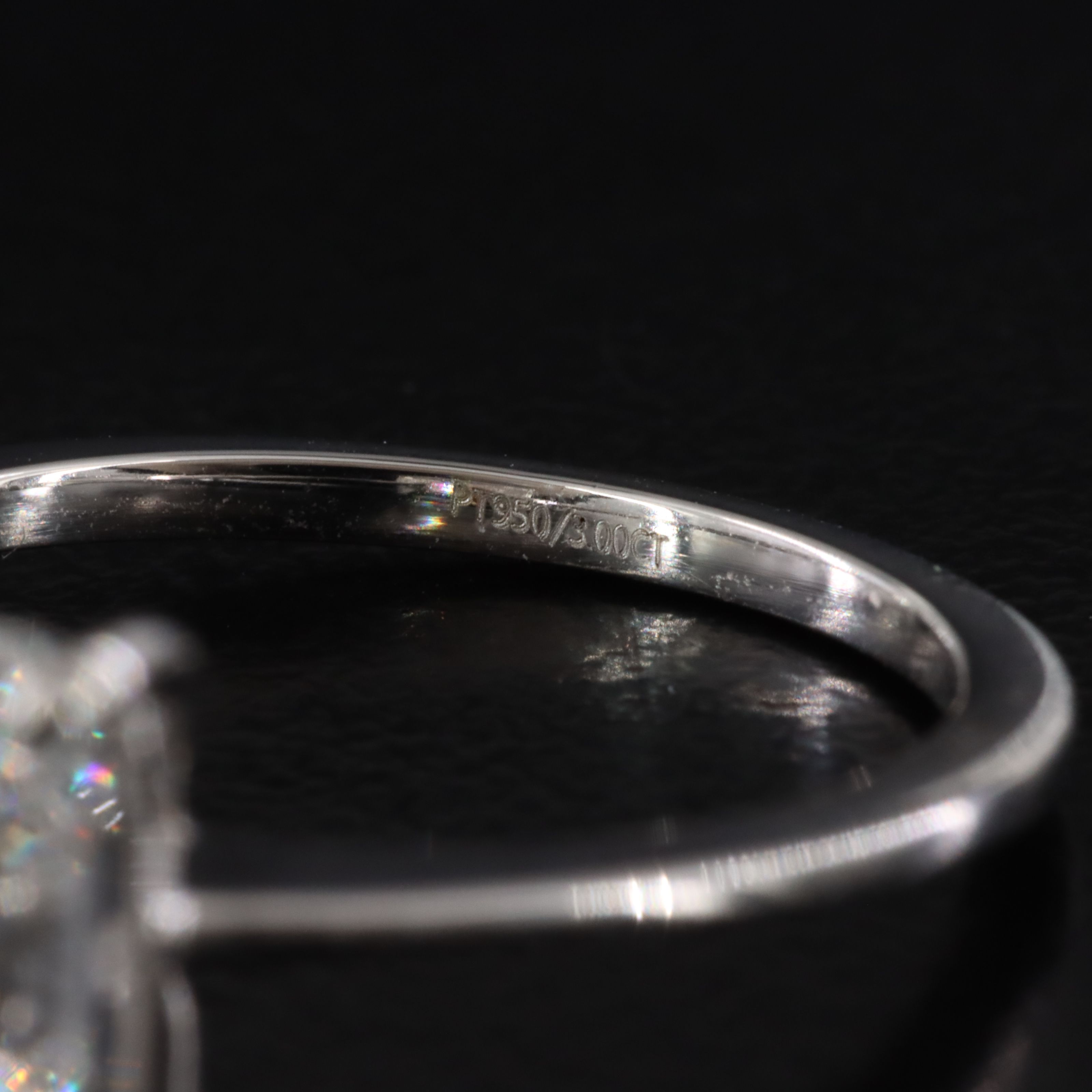 Platinum 3.00 CT Lab Grown Diamond Solitaire Ring with IGI Report