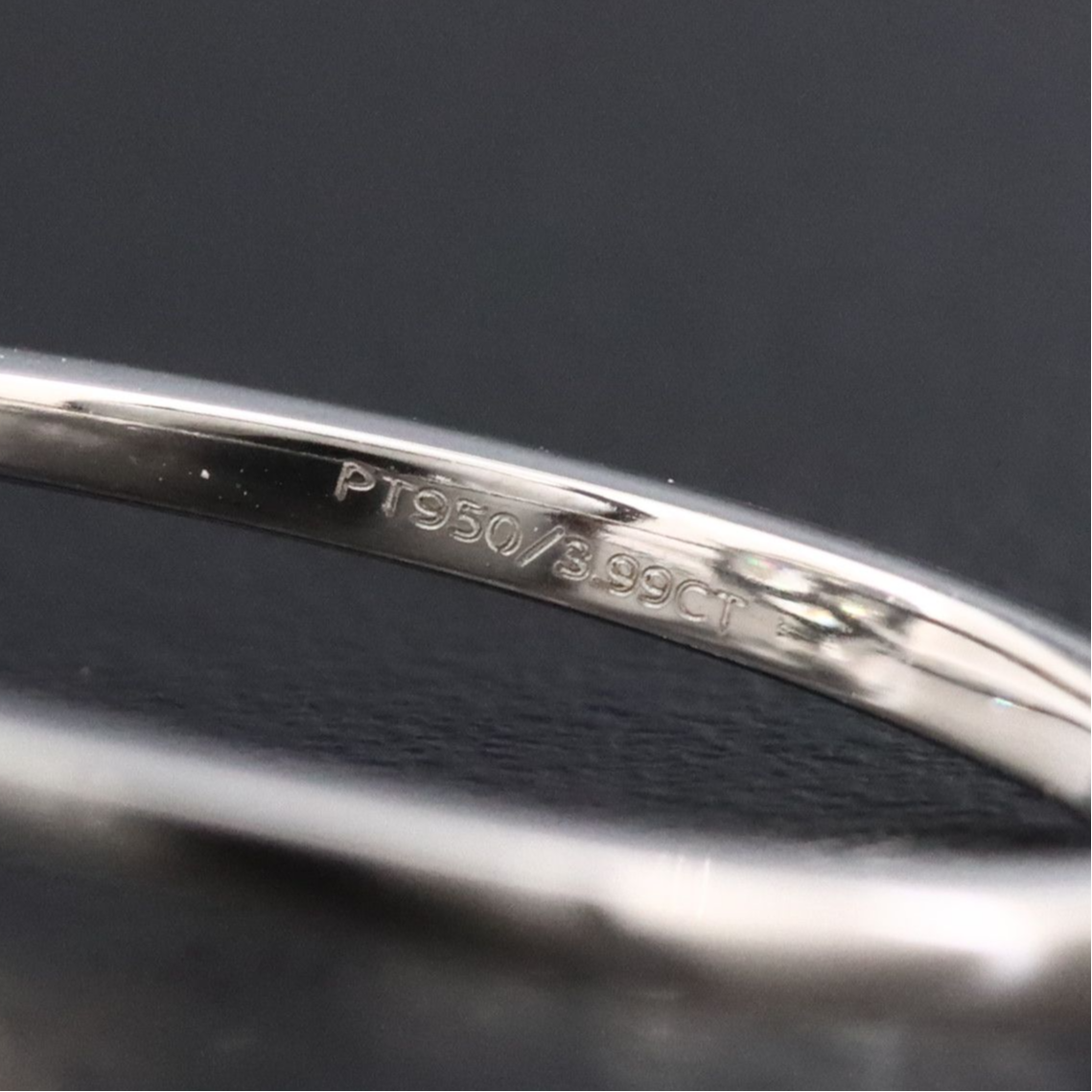 Platinum 3.99 CT Lab Grown Diamond Solitaire Ring with IGI Report