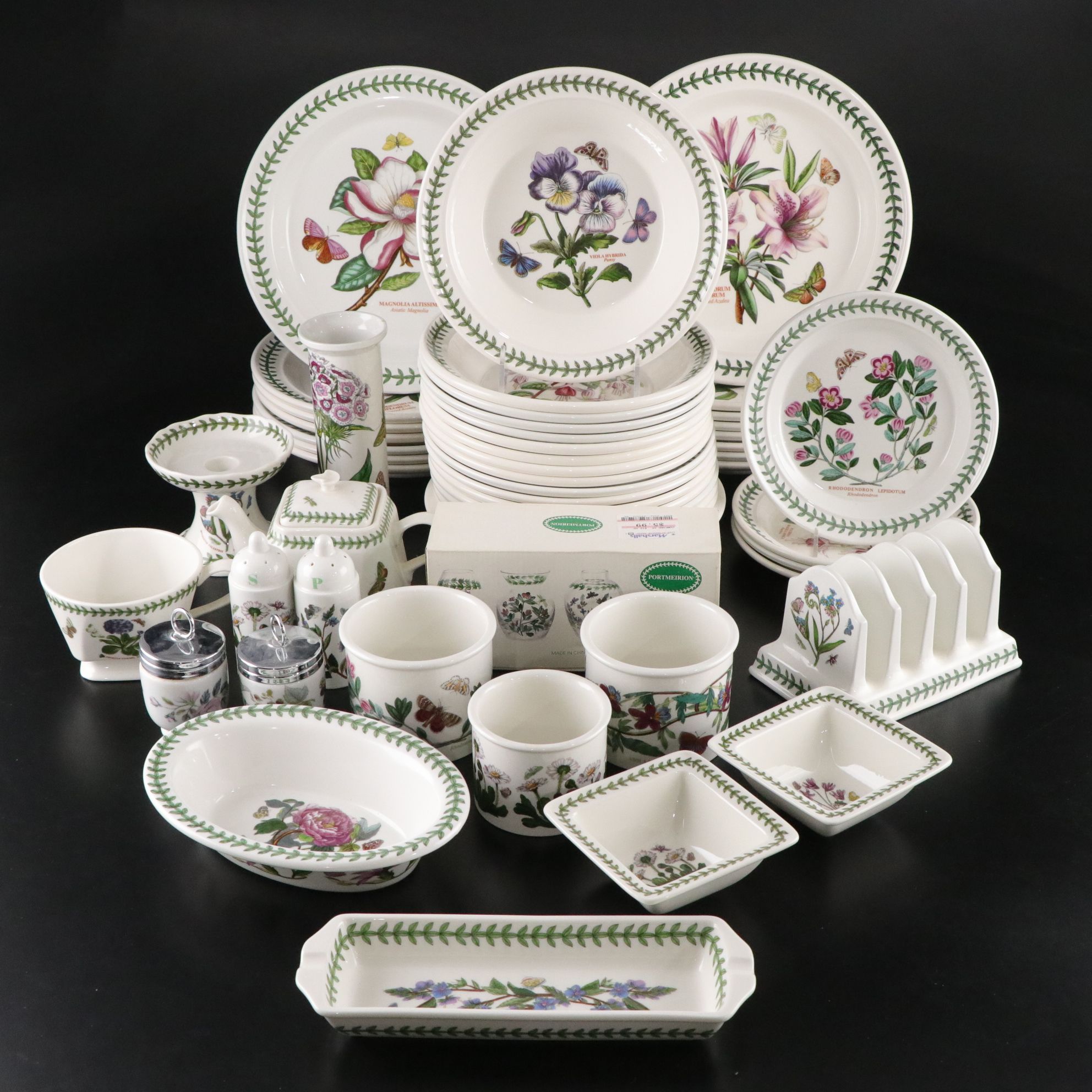 Portmeirion "Botanic Garden" Dinnerware Set with Napkin Holder, Serveware & More