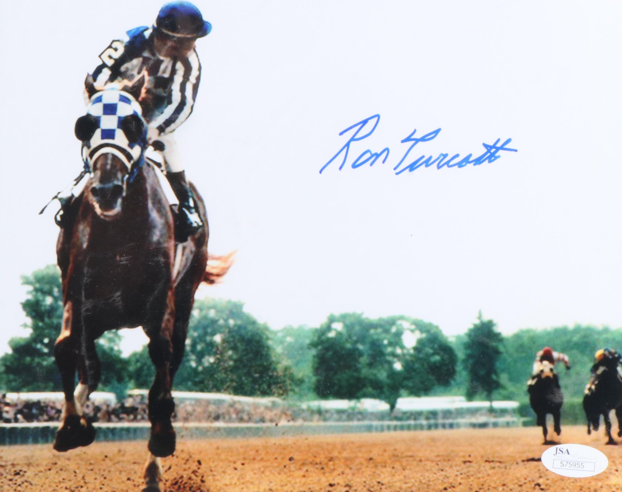 Ron Turcotte Signed Print Featuring Secretariat, JSA