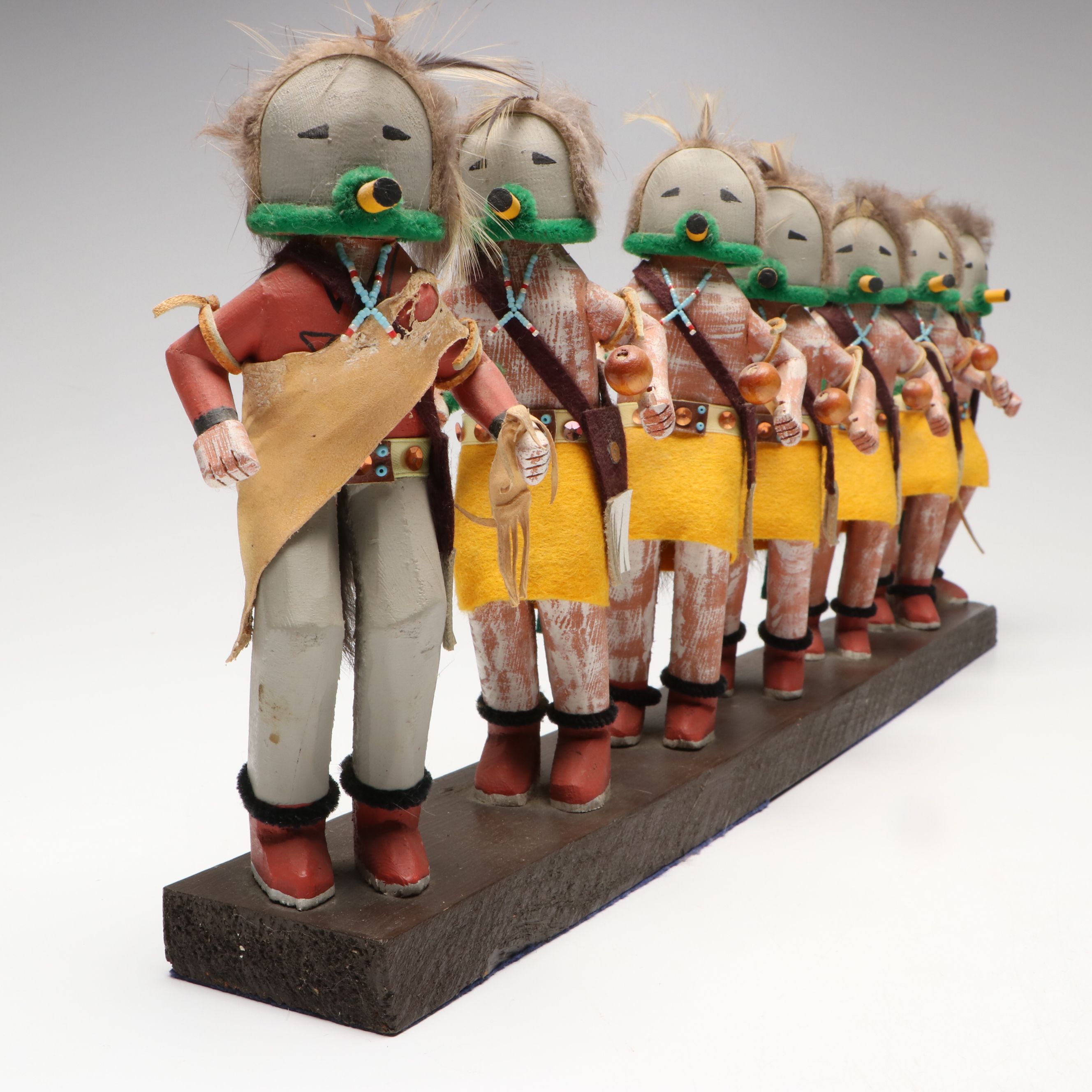 Navajo Style Hand-Carved Line of Yeibichei Figures