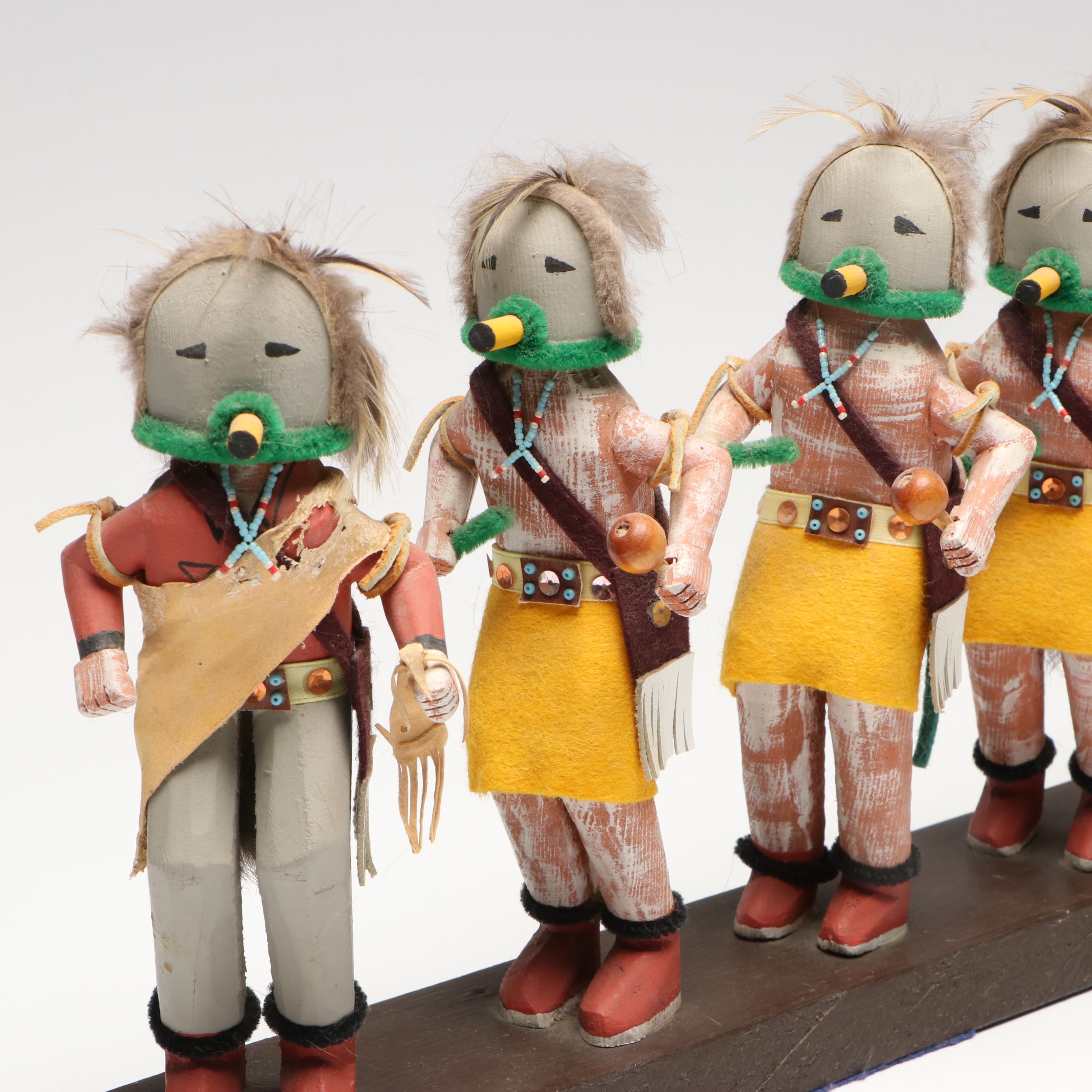 Navajo Style Hand-Carved Line of Yeibichei Figures