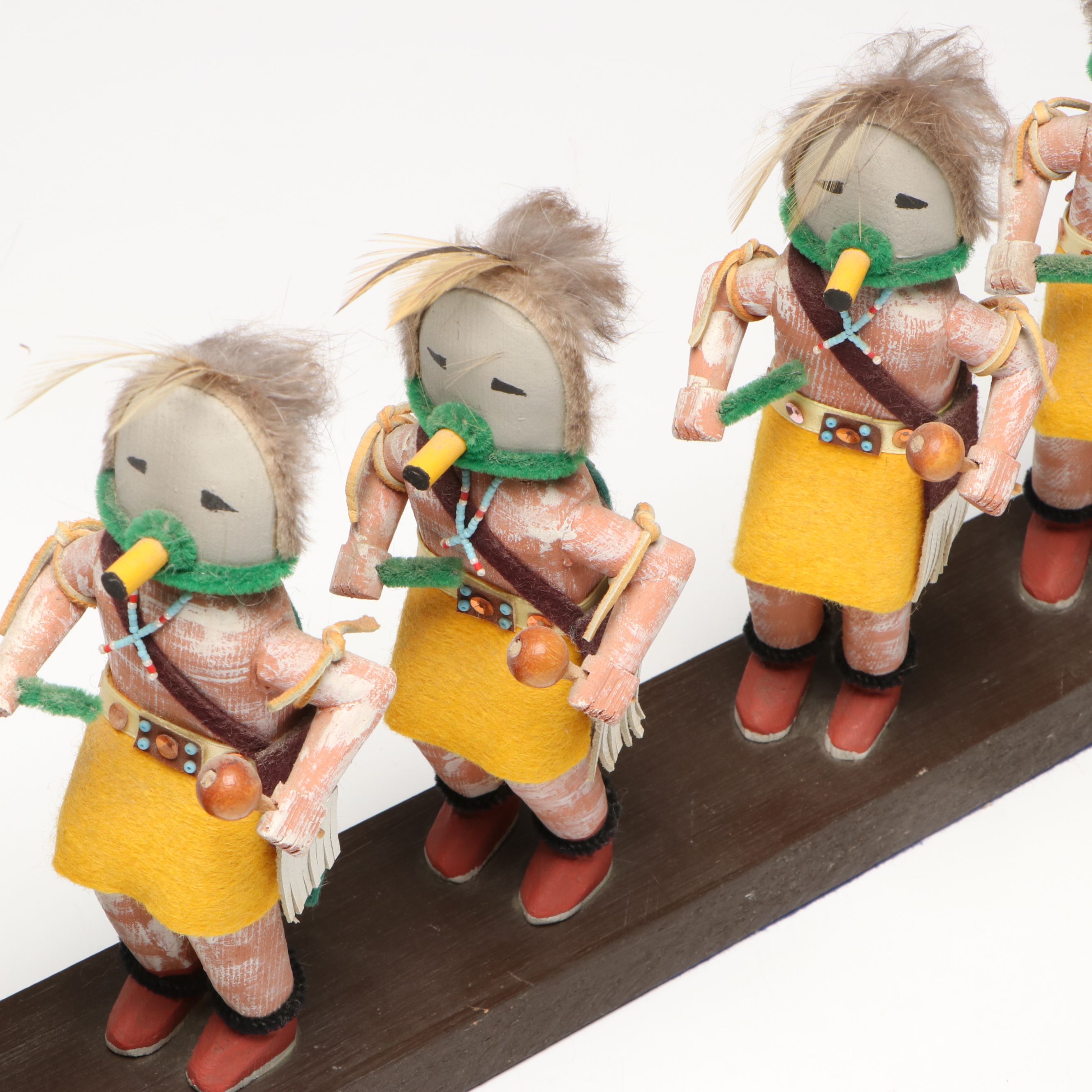 Navajo Style Hand-Carved Line of Yeibichei Figures