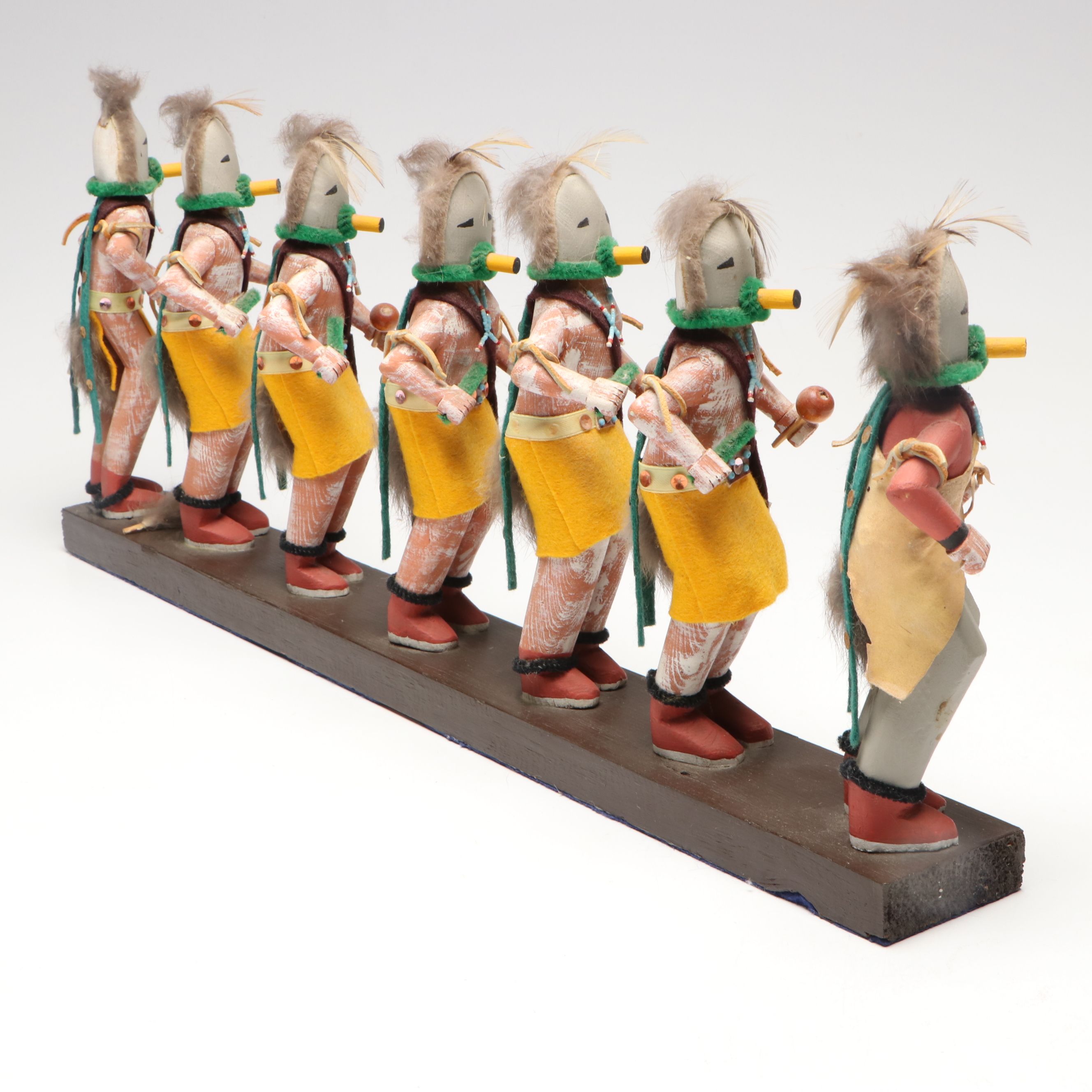 Navajo Style Hand-Carved Line of Yeibichei Figures