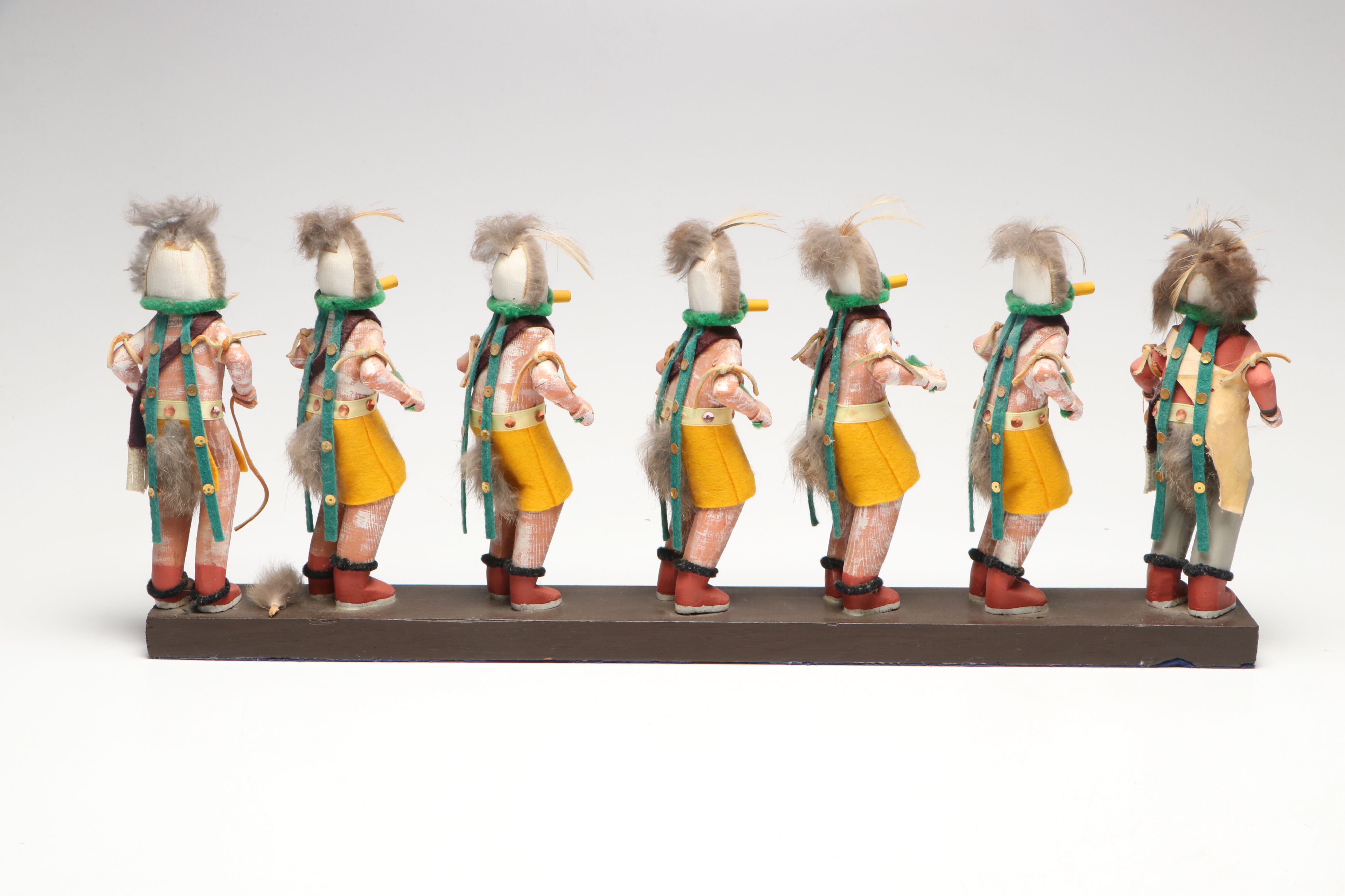 Navajo Style Hand-Carved Line of Yeibichei Figures