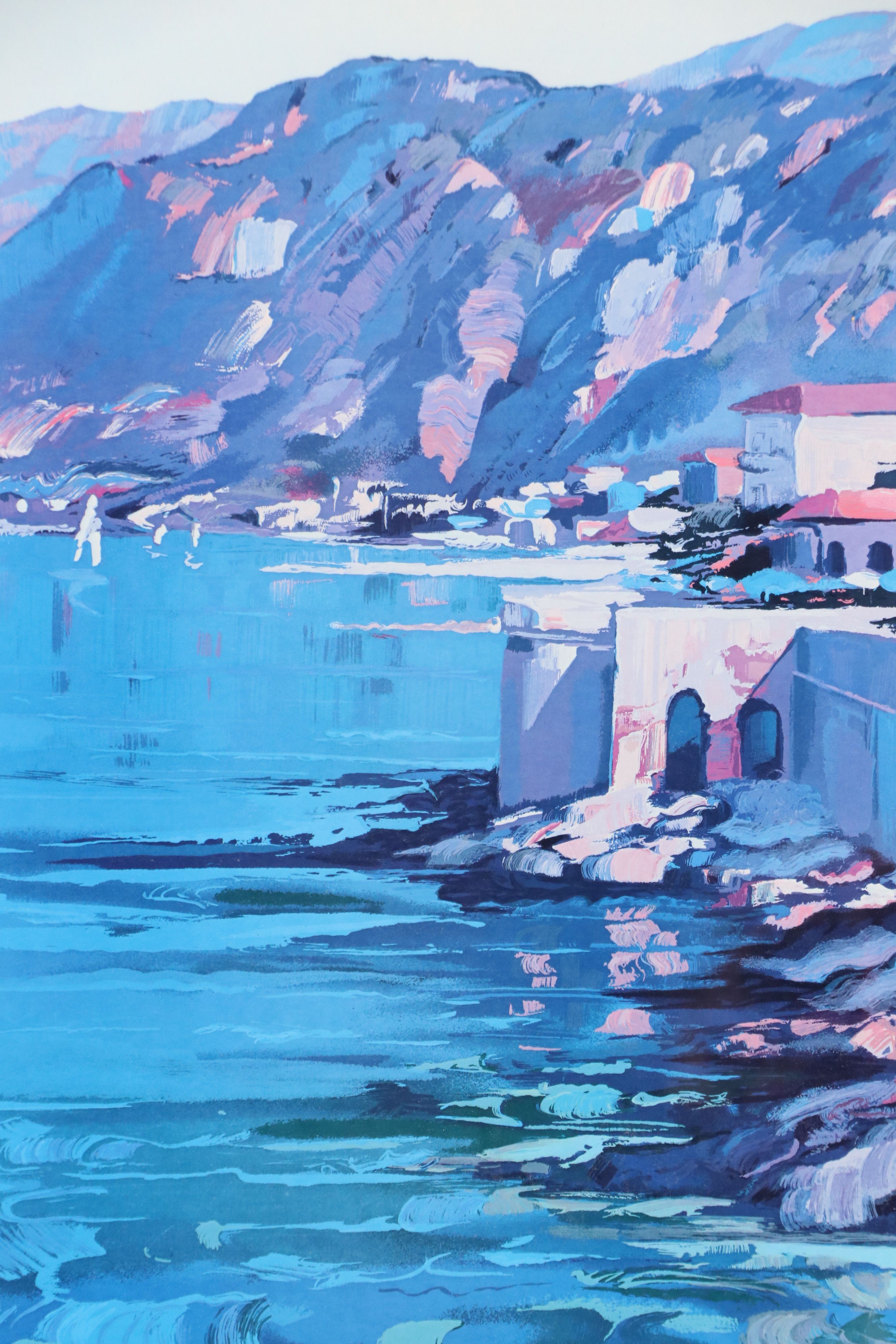 After Howard Behrens Offset Lithograph "Memories of Italy: Riviera," 1993
