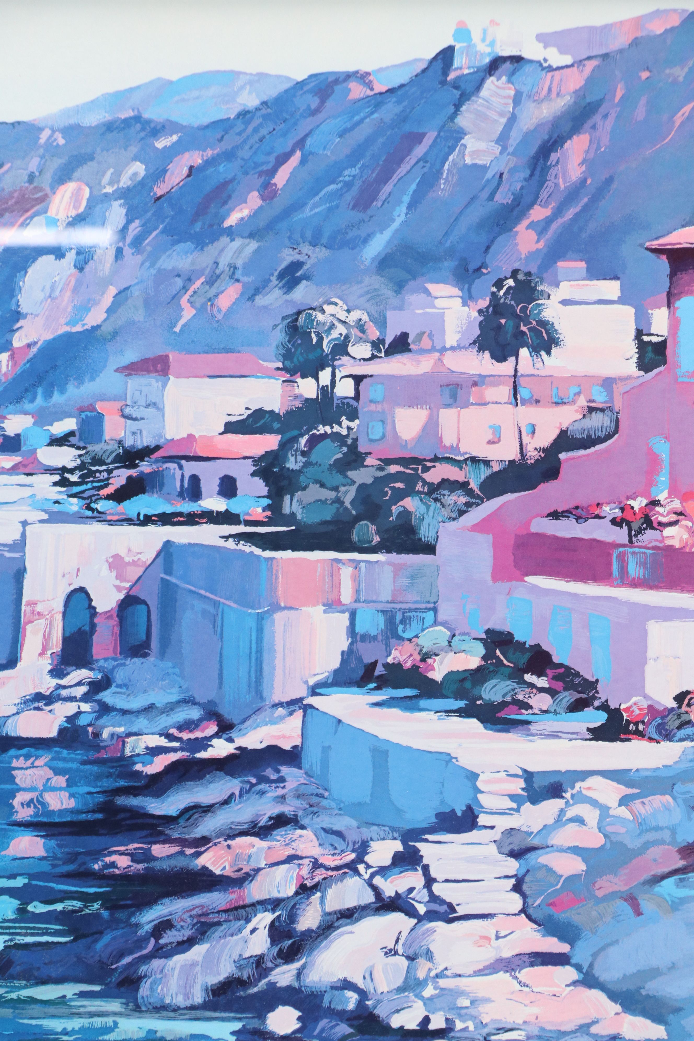 After Howard Behrens Offset Lithograph "Memories of Italy: Riviera," 1993