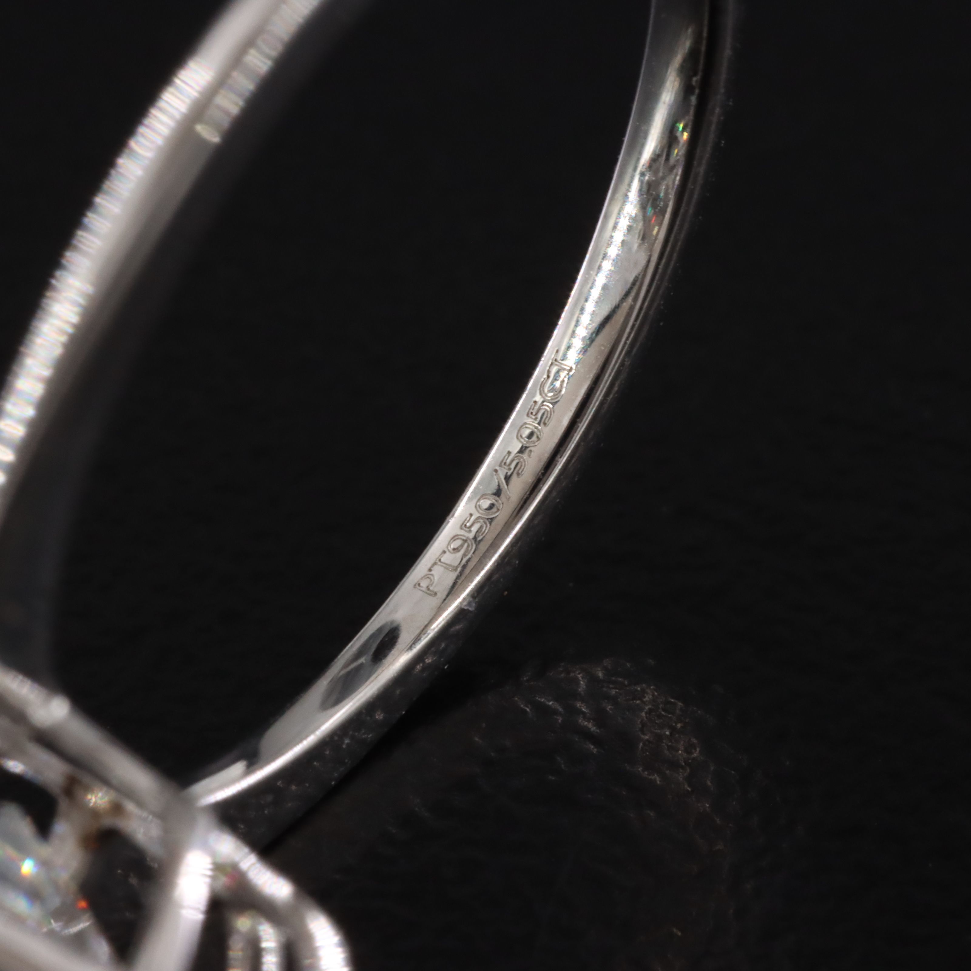 Platinum 5.05 CT Lab Grown Diamond Solitaire Ring with IGI Report