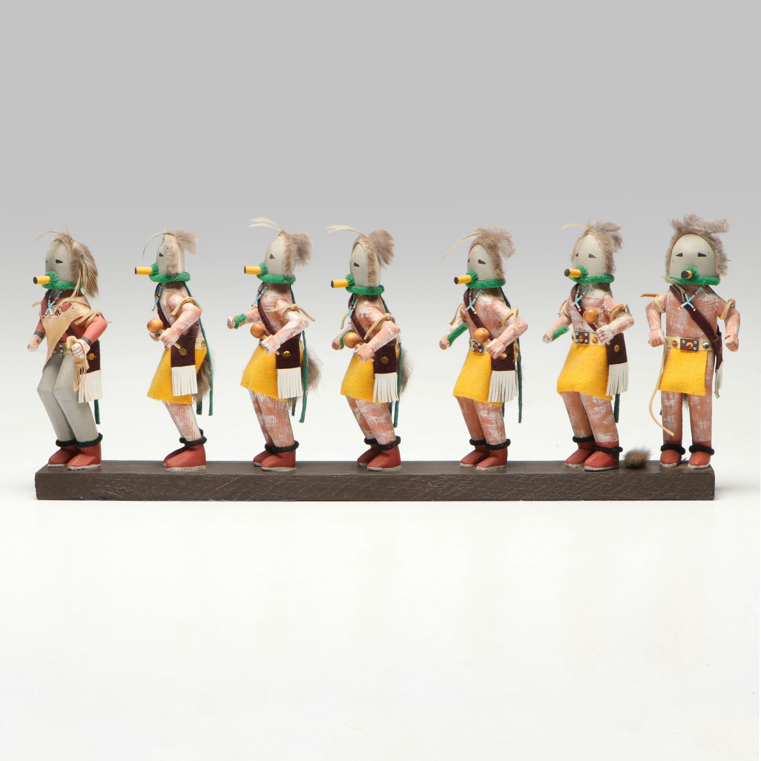 Navajo Style Hand-Carved Line of Yeibichei Figures