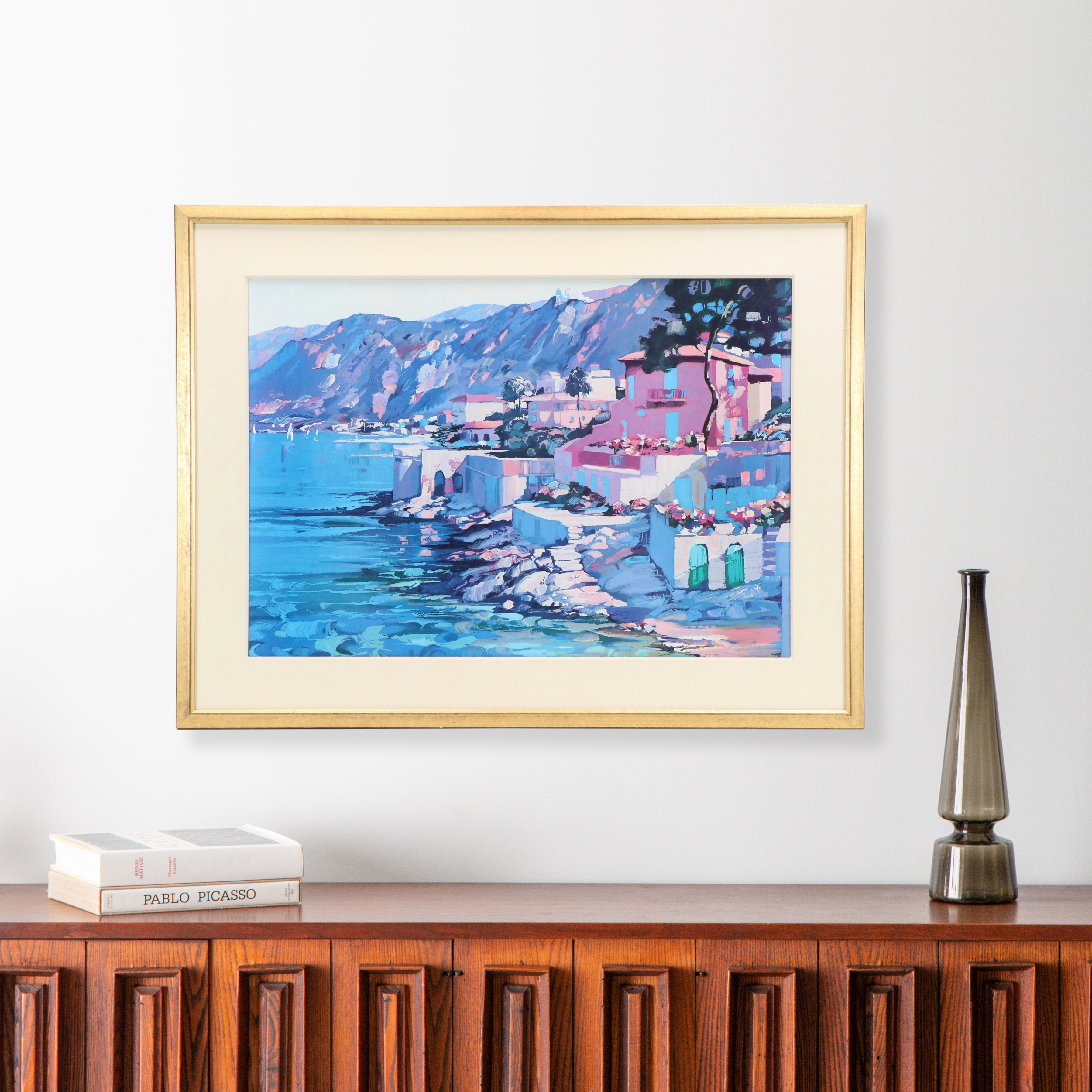 After Howard Behrens Offset Lithograph "Memories of Italy: Riviera," 1993