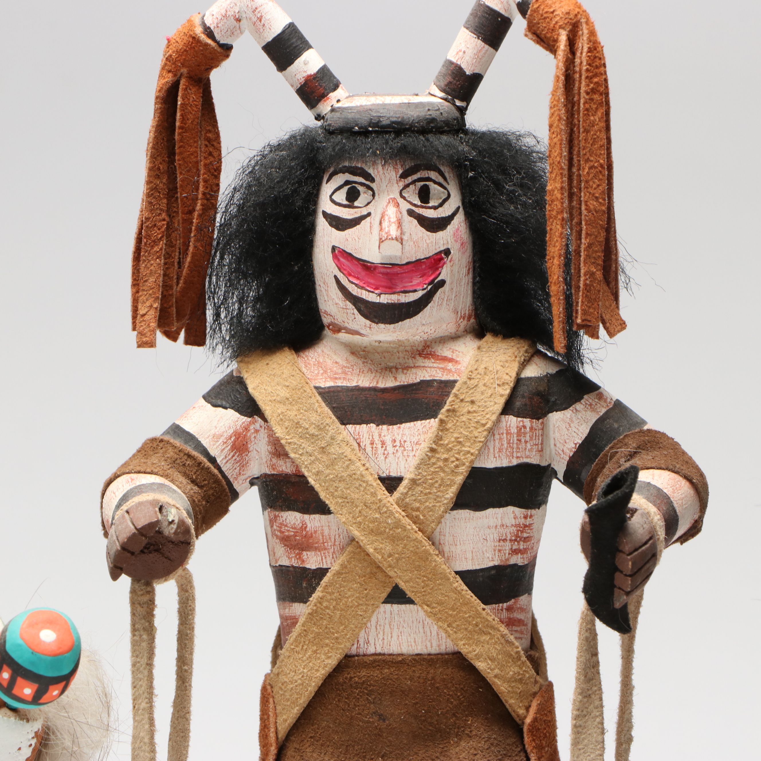 Little Bird "Snake Dancer" with Other Handcrafted Kachina Dolls