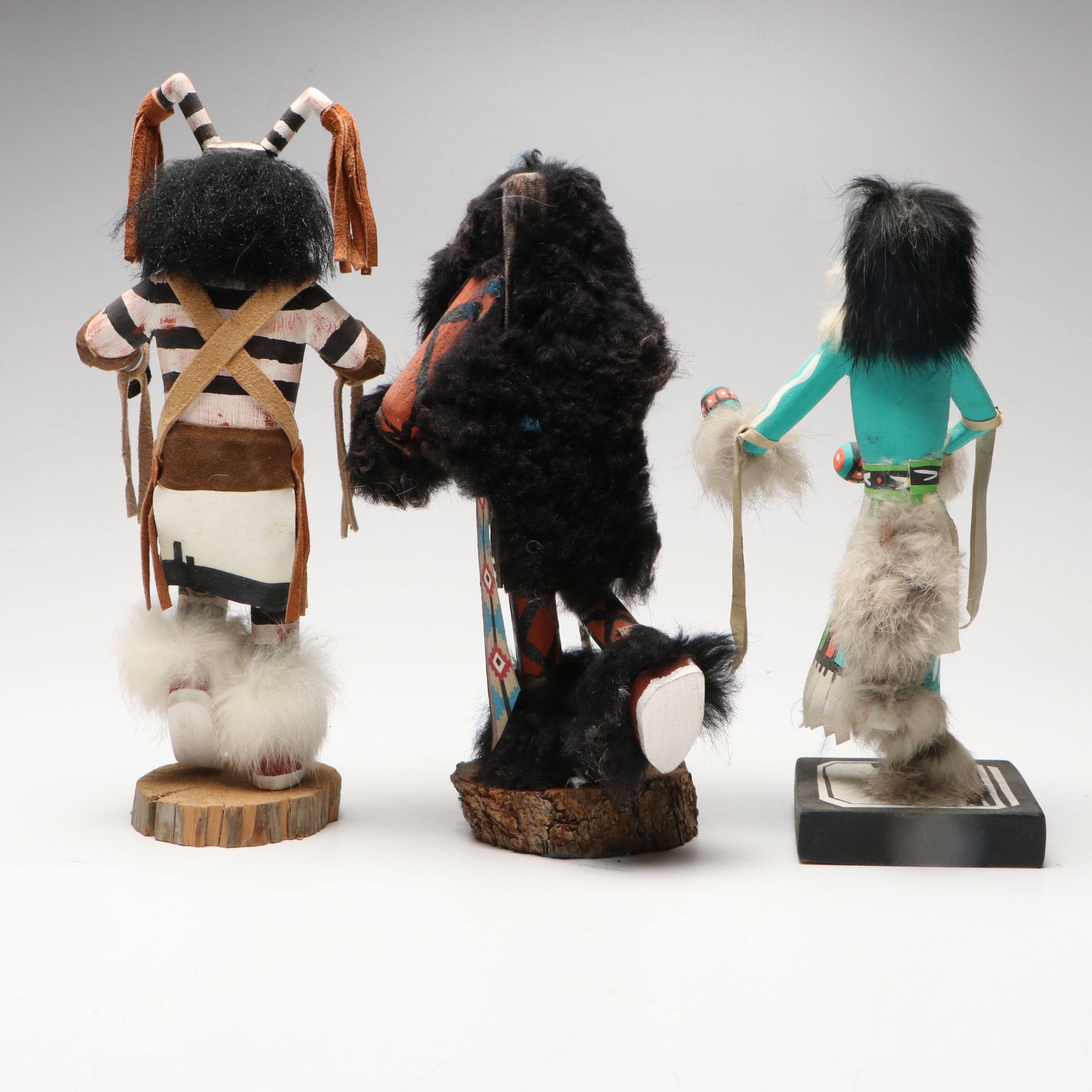 Little Bird "Snake Dancer" with Other Handcrafted Kachina Dolls