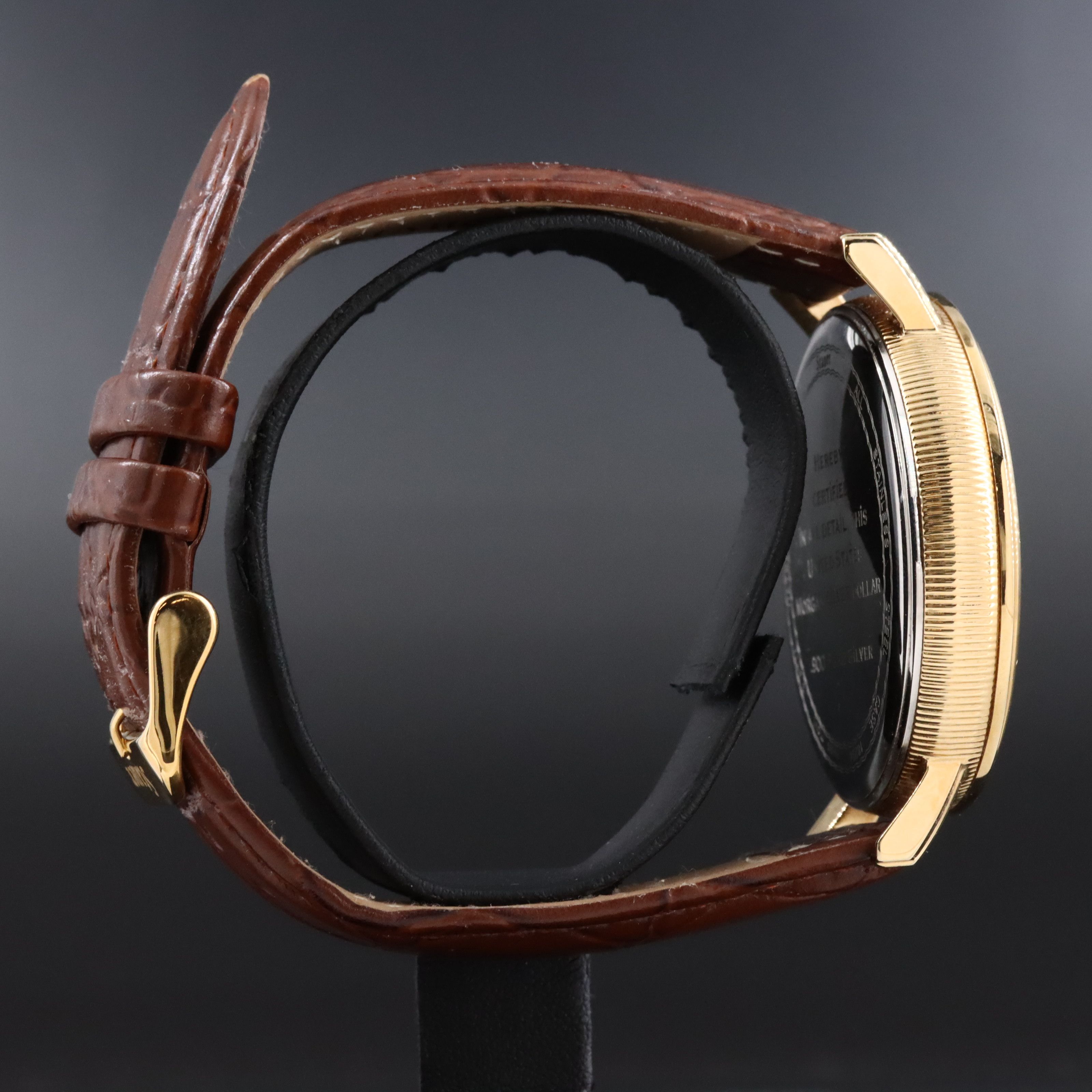 Stauer 1921 Morgan Silver Dollar Dial Stainless Steel Watch