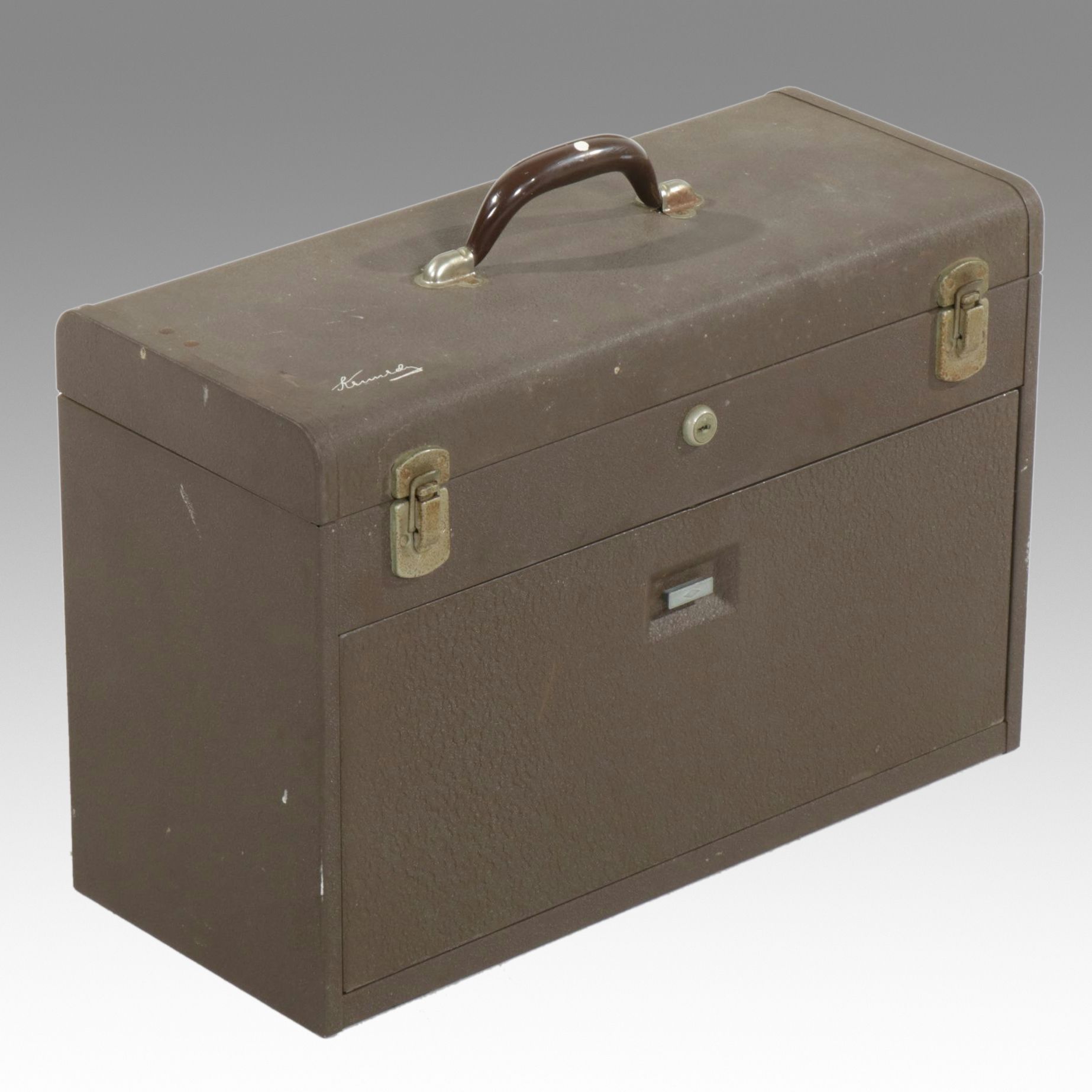 Kennedy Metal Tool Box with Assorted Tools