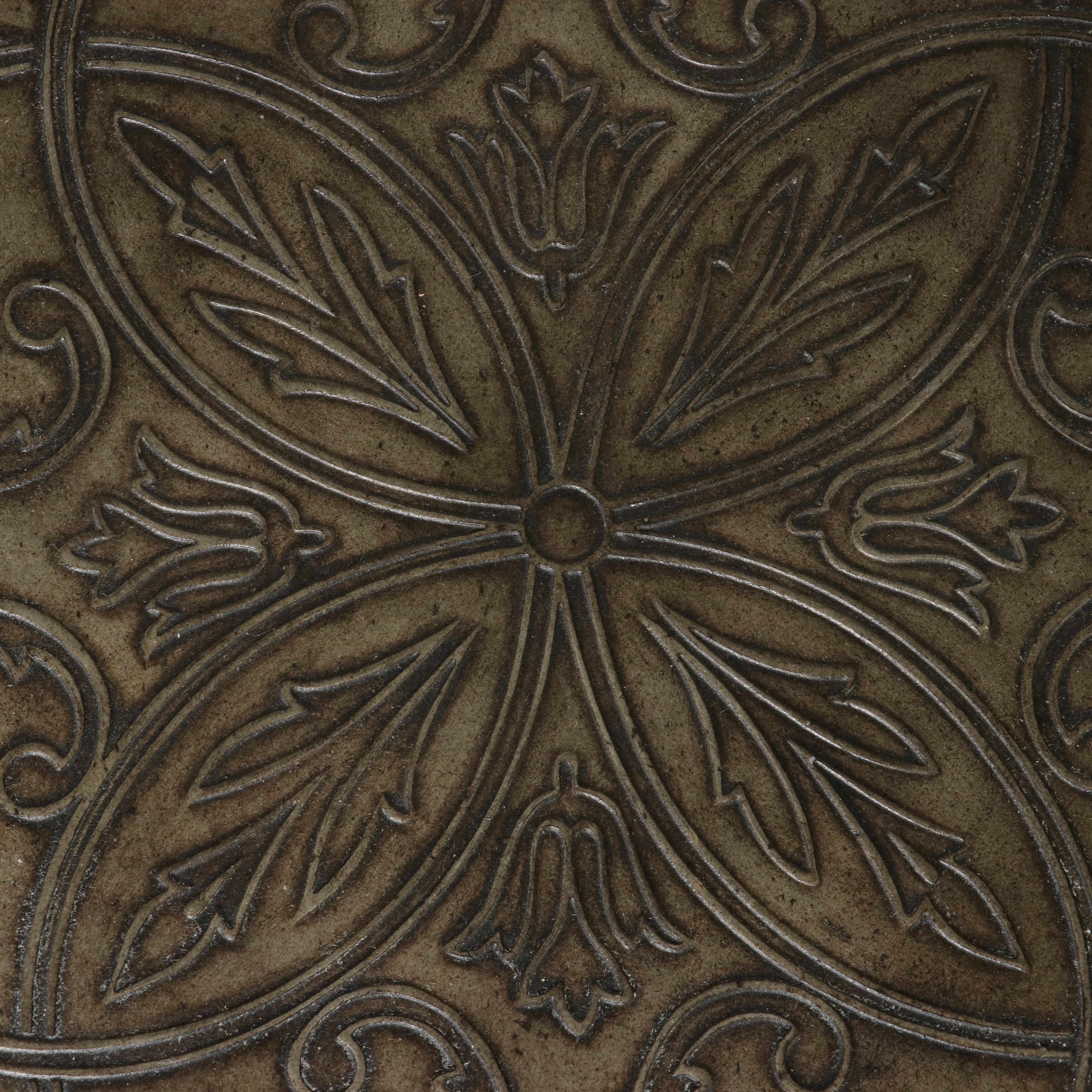 Regency Style Round Three-Drawer Commode with Fretwork Gallery