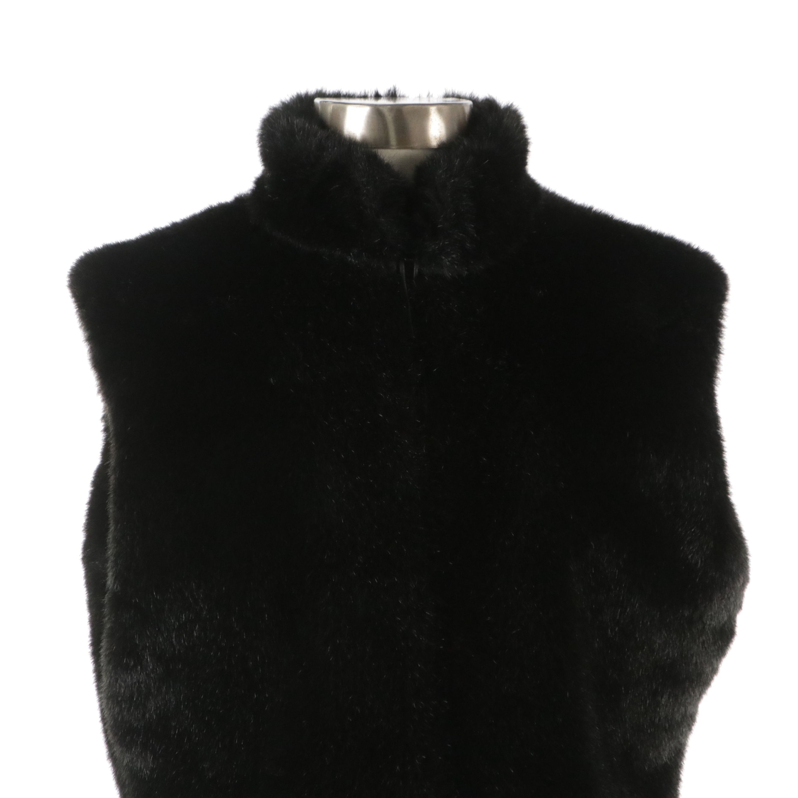 Oleg Cassini and Cejon Faux Fur Vests