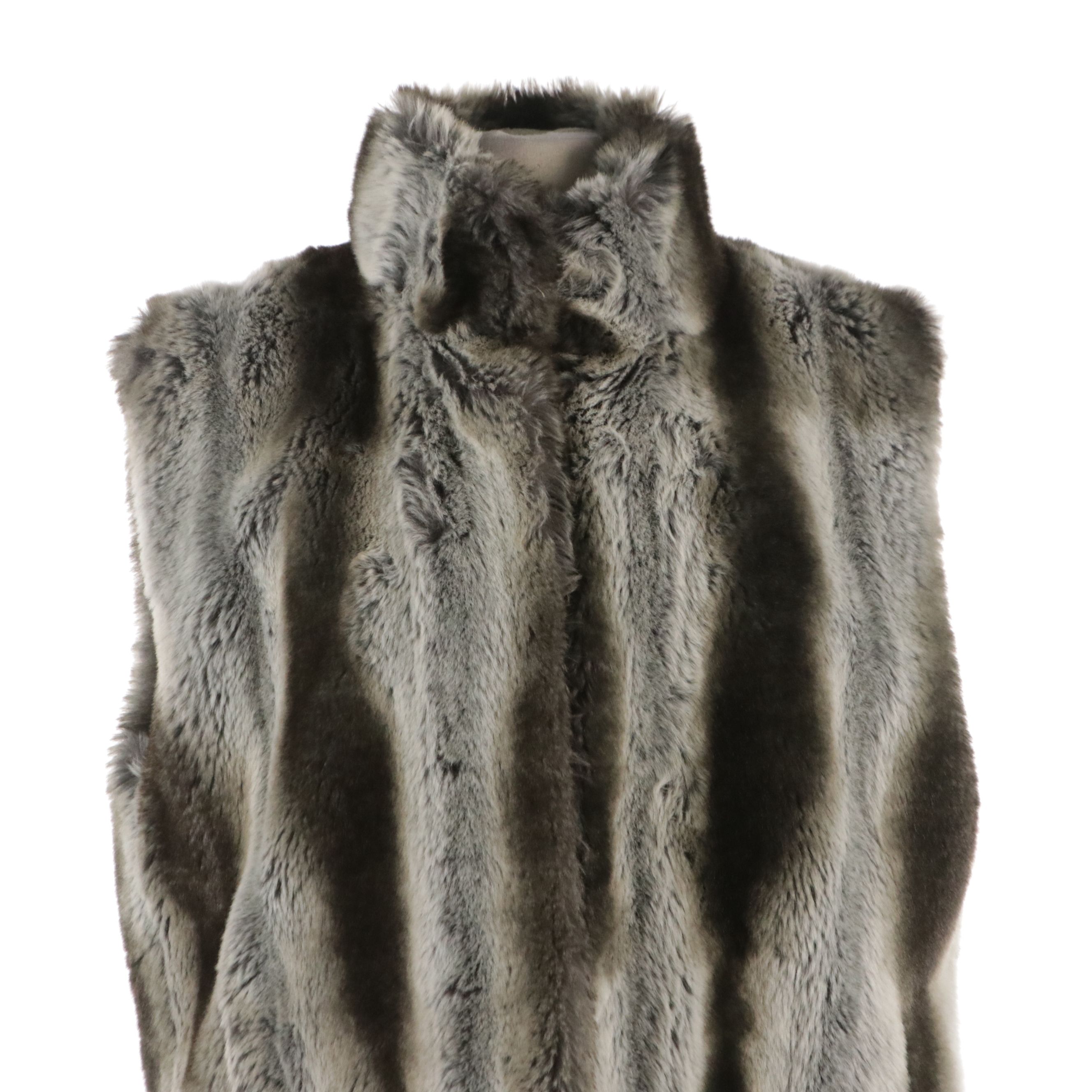 Oleg Cassini and Cejon Faux Fur Vests