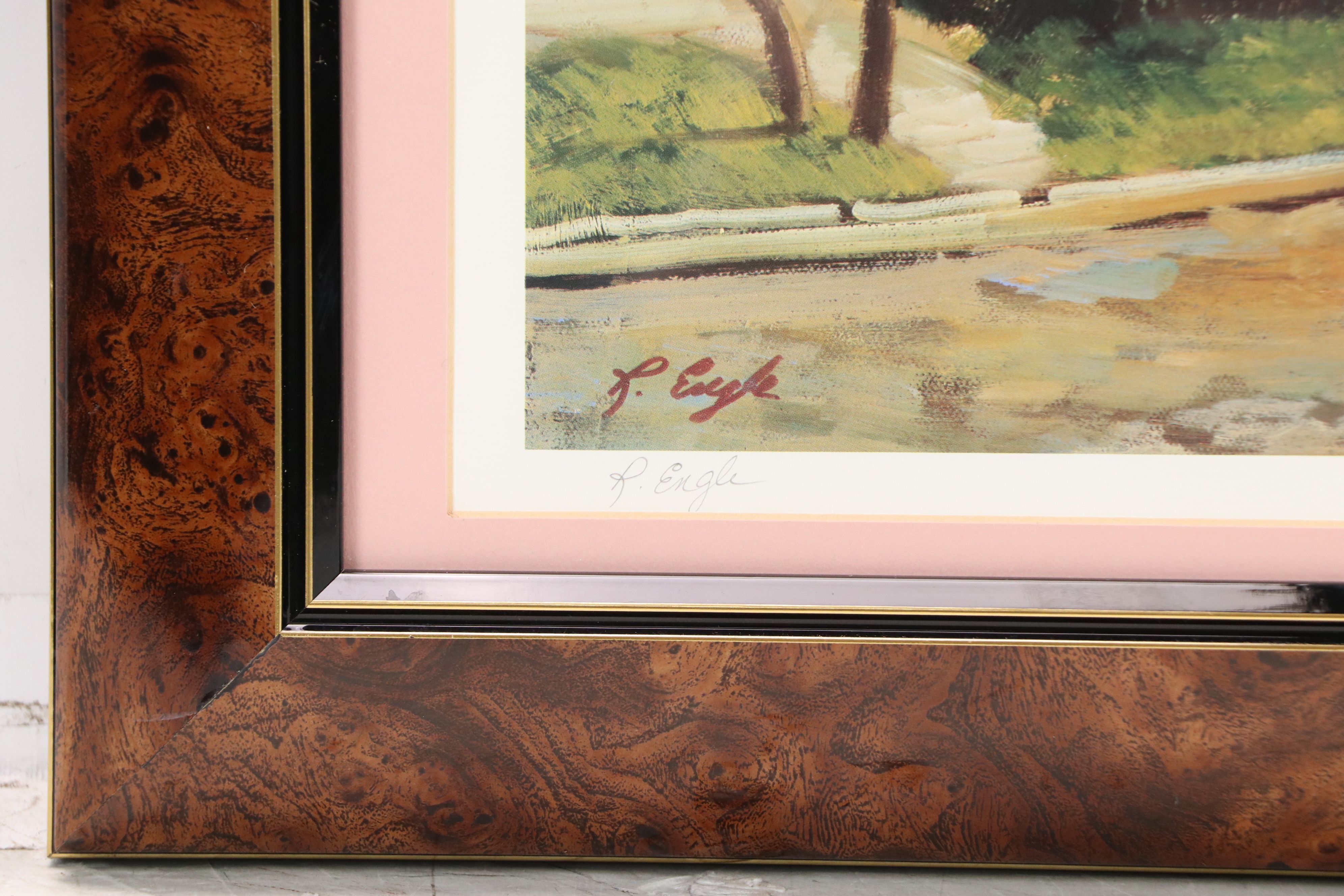 R. Engle Offset Lithograph "Rainbow Row, Charleston, S.C.," Late 20th Century