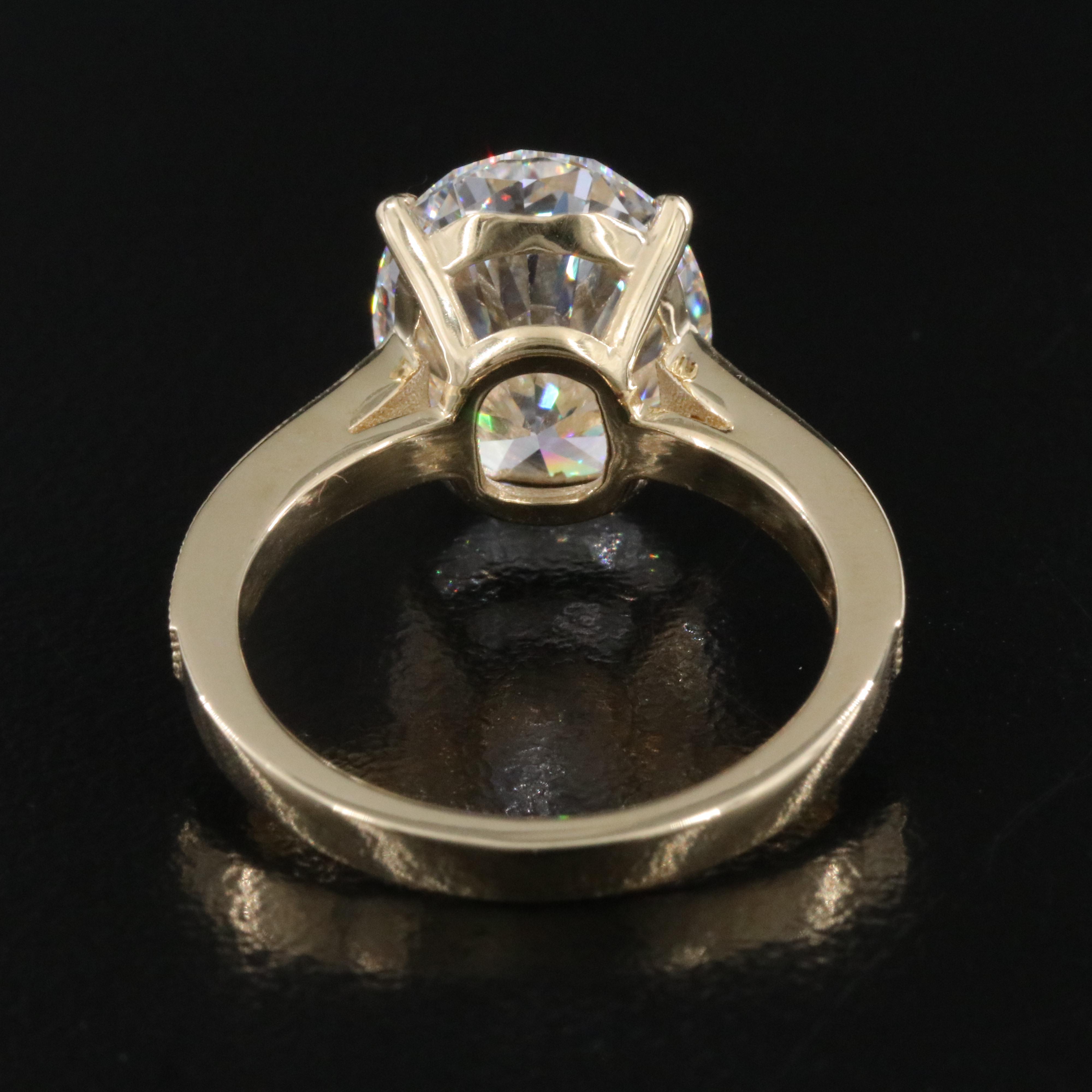 14K 5.22 CTW Lab Grown Diamond Ring with IGI Report