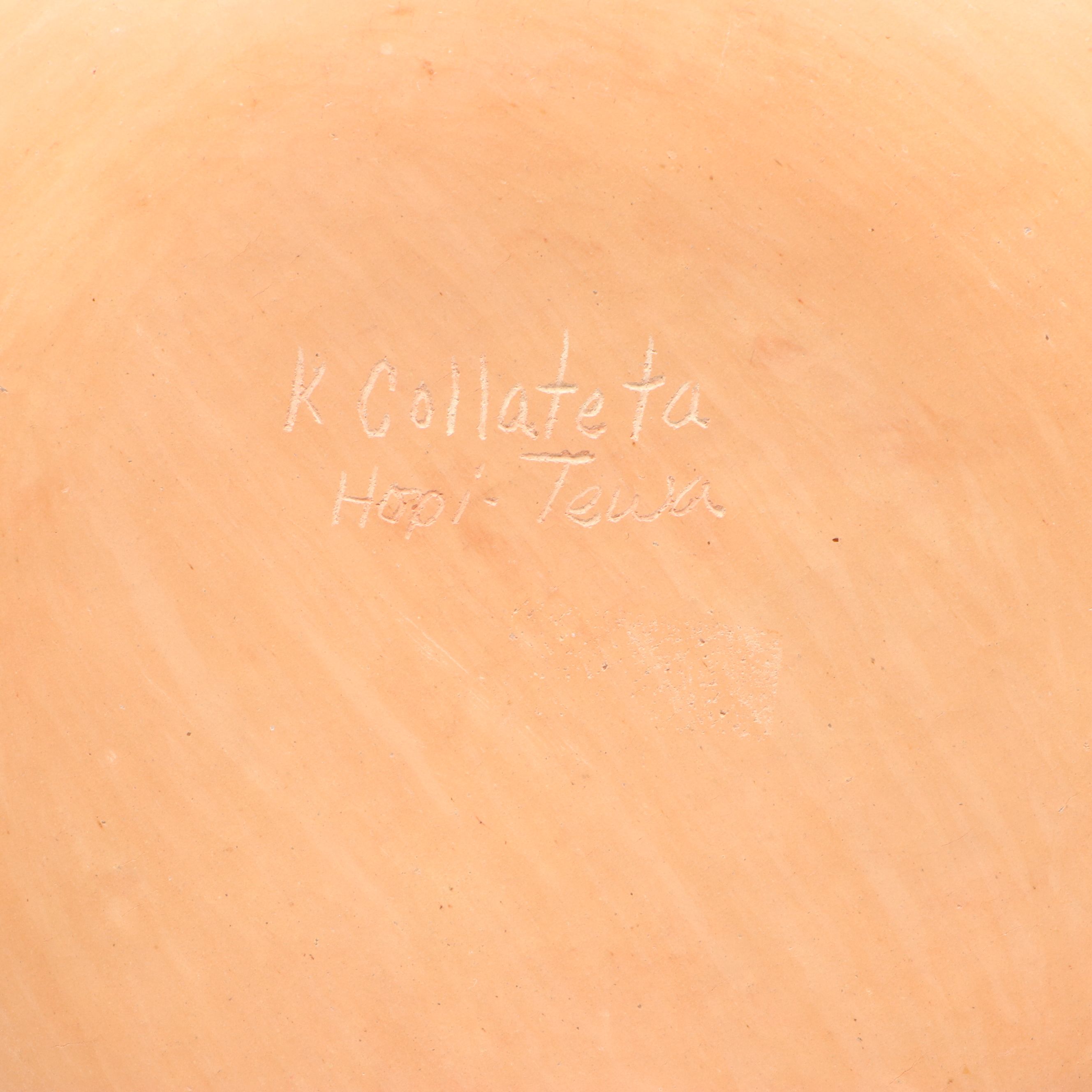 Kathleen Collateta Hopi-Tewa Pueblo Southwest Art Pottery, 20th Century
