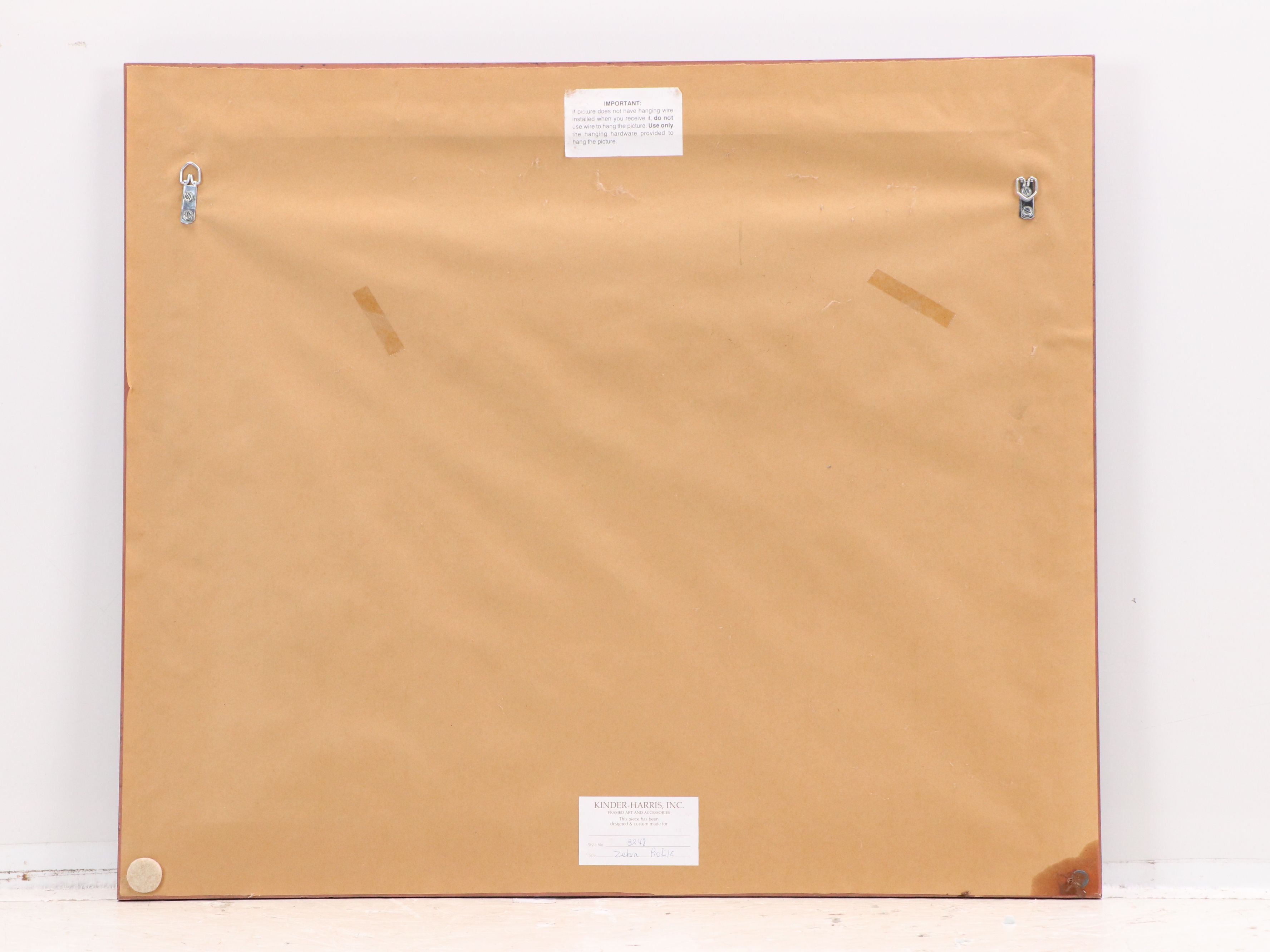 Wood Engraving "Zebra Profile," Late 20th to 21st Century