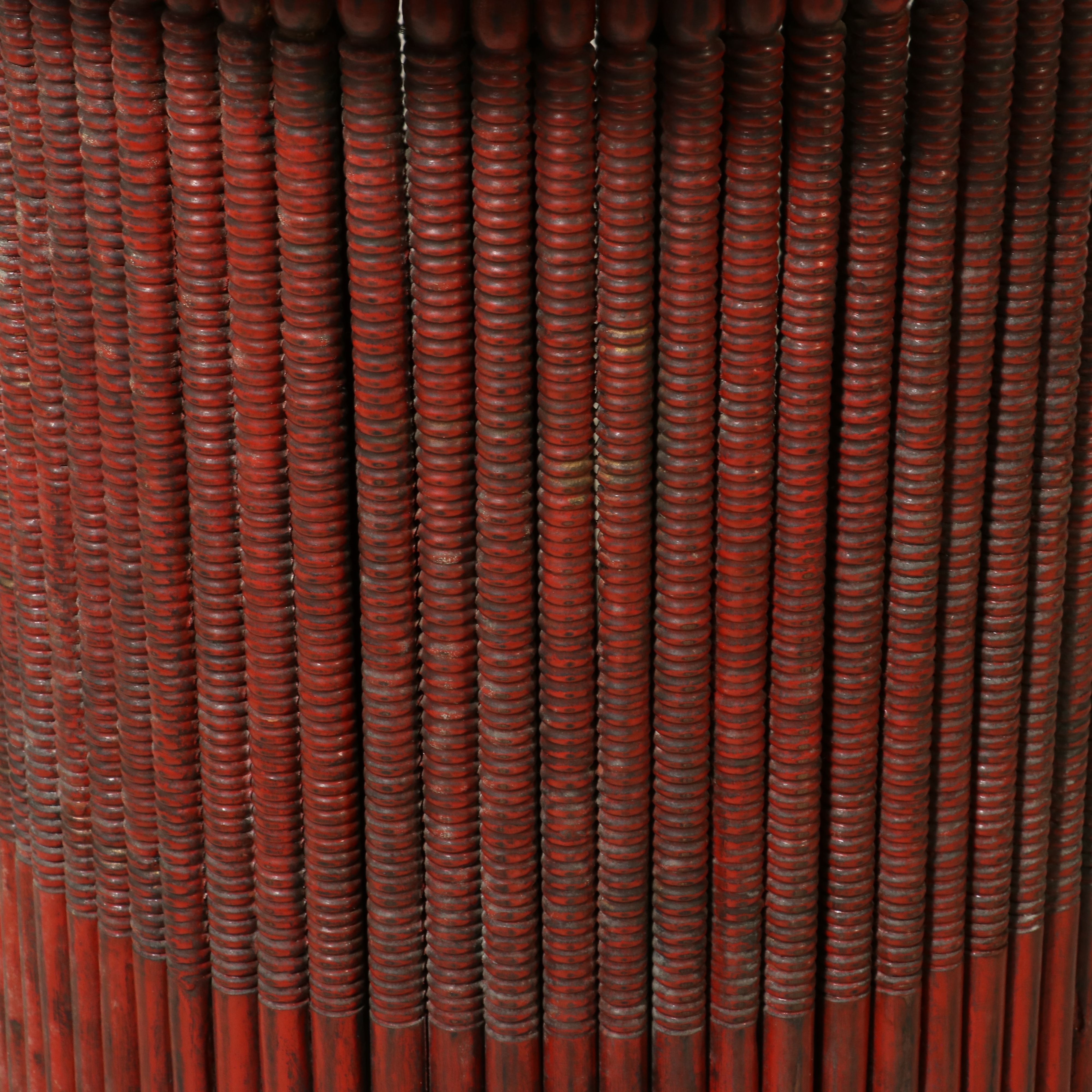 Burmese Cinnabar Lacquer Pedestal Offering Bowl, 20th Century