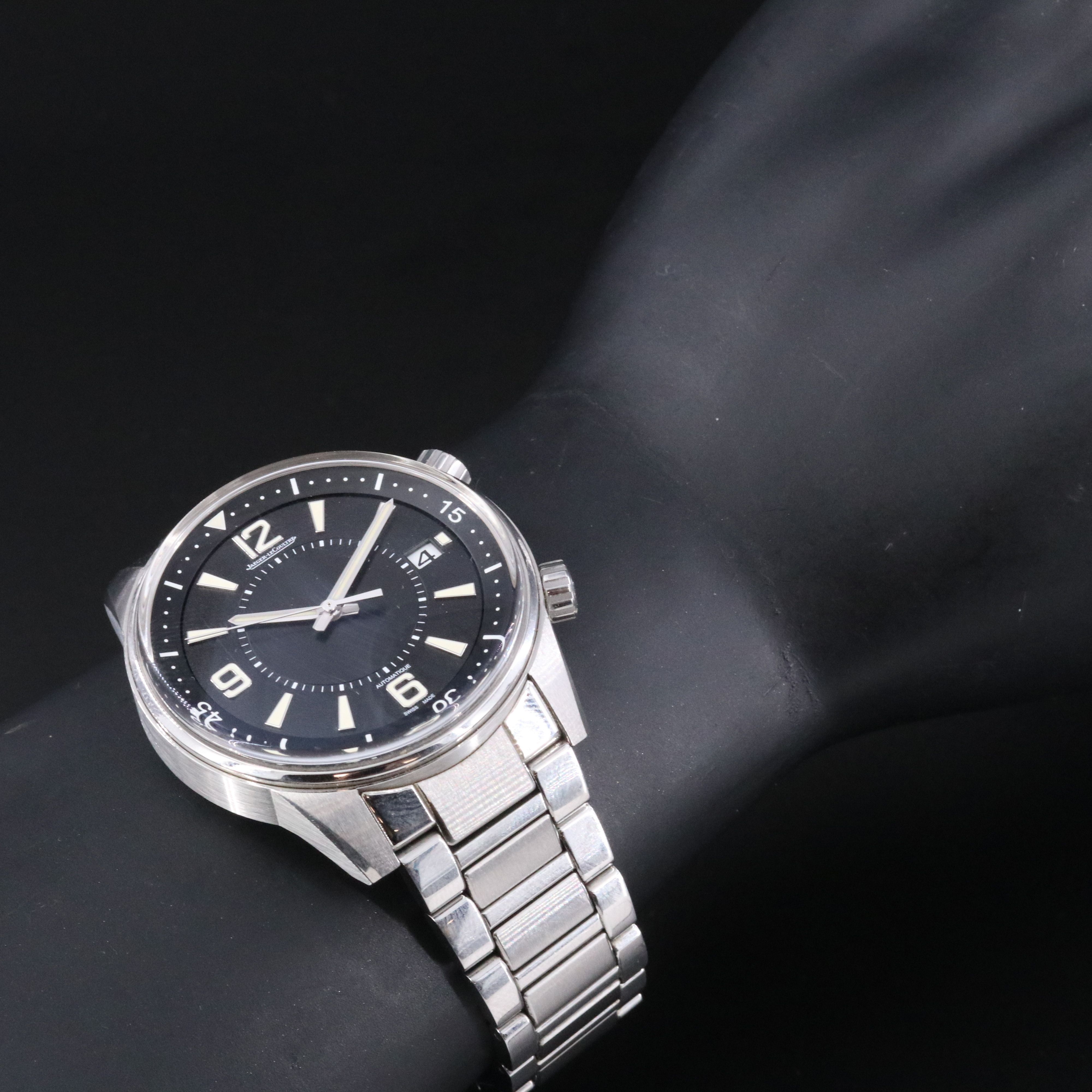 Jaeger-LeCoultre Polaris Date Automatique Black Dial Steel Watch