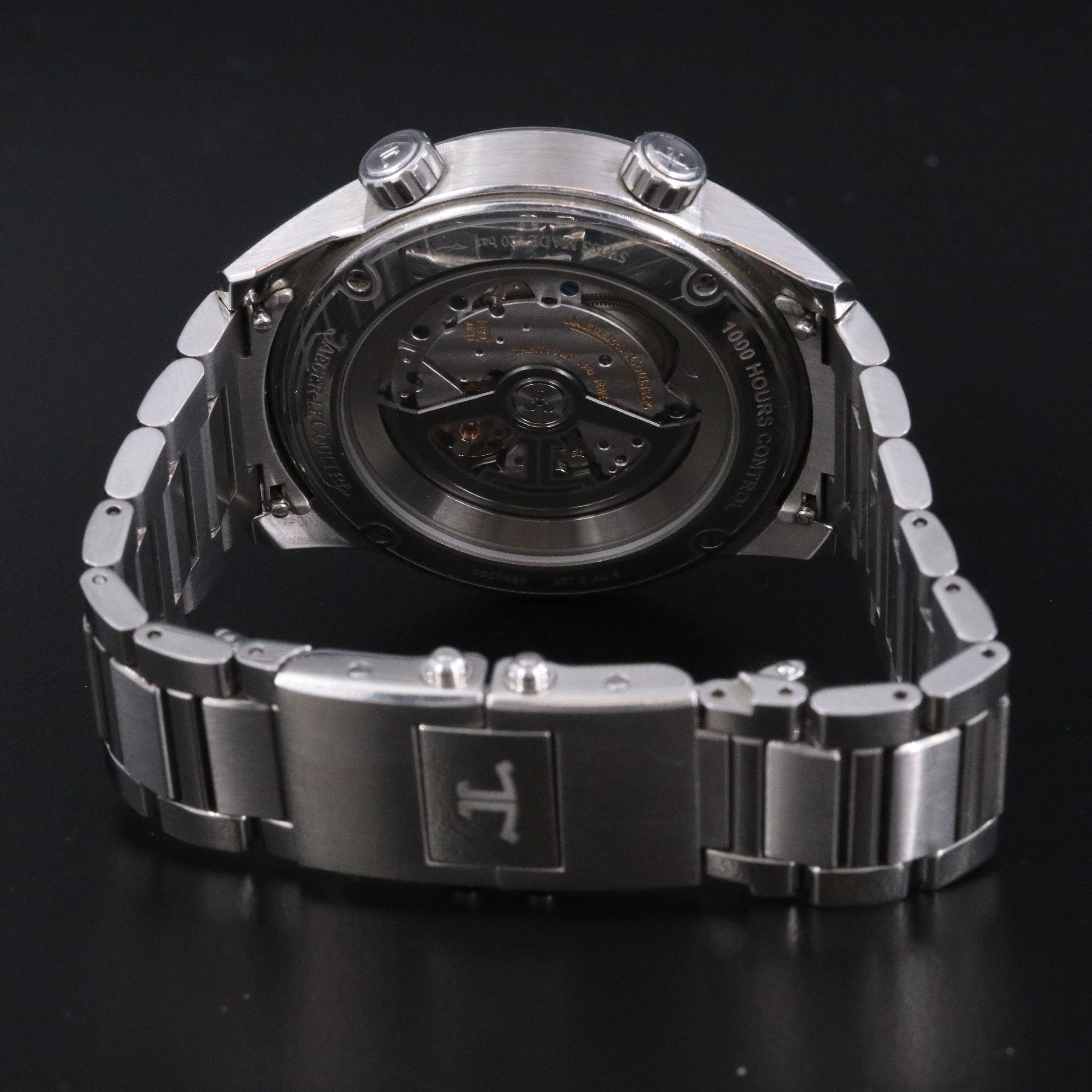 Jaeger-LeCoultre Polaris Date Automatique Black Dial Steel Watch