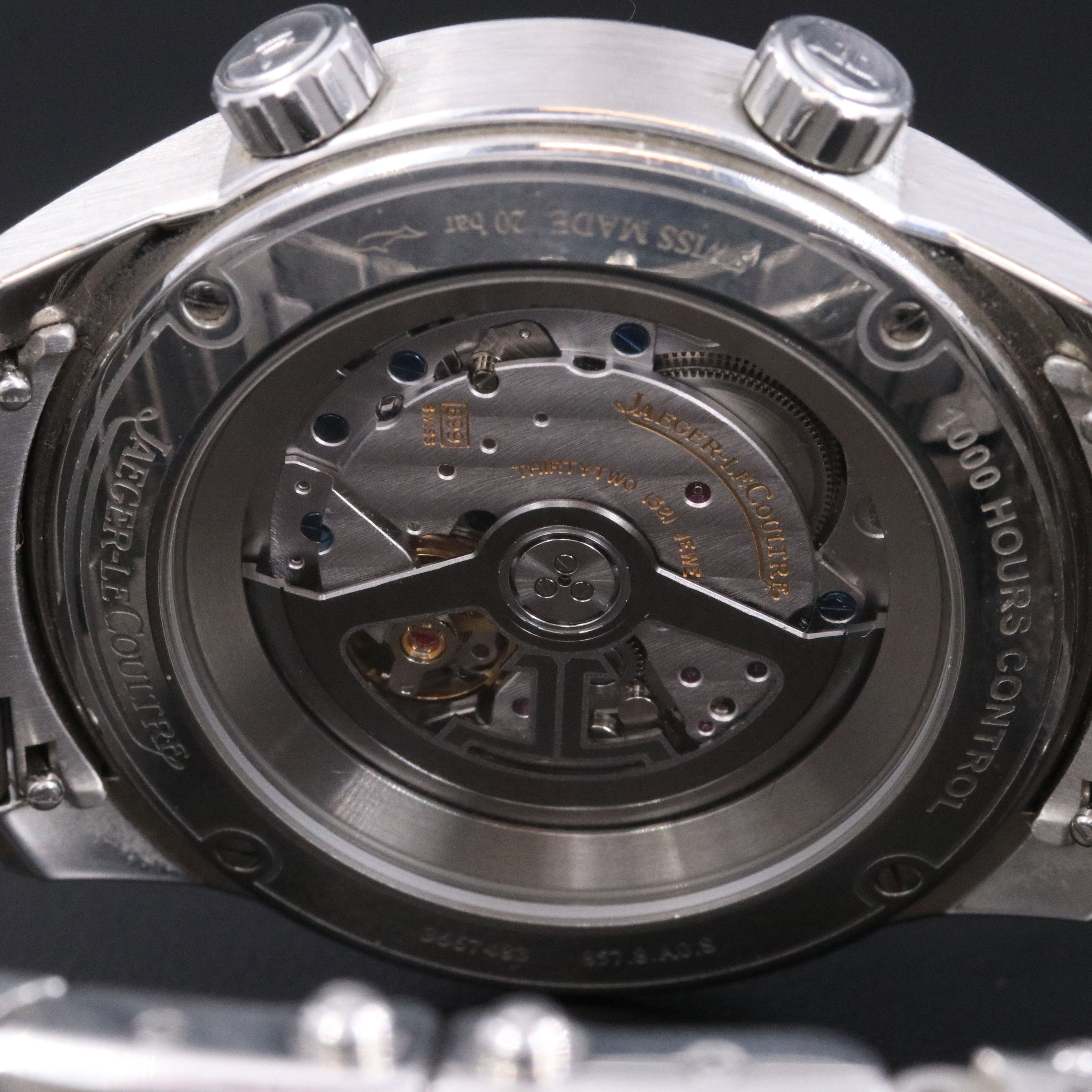 Jaeger-LeCoultre Polaris Date Automatique Black Dial Steel Watch