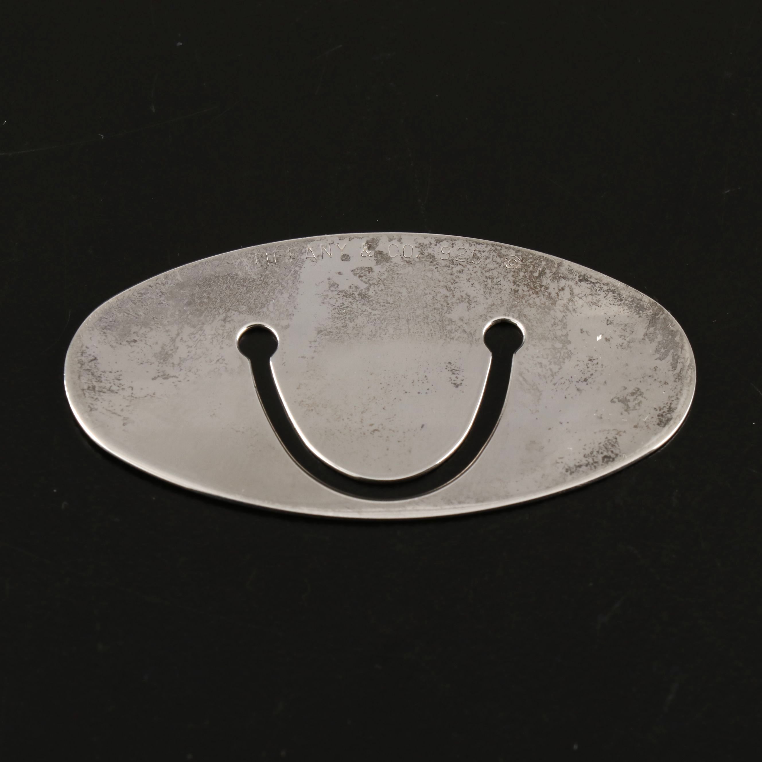 Tiffany & Co. Sterling Silver Globe Bookmark, Late 20th Century