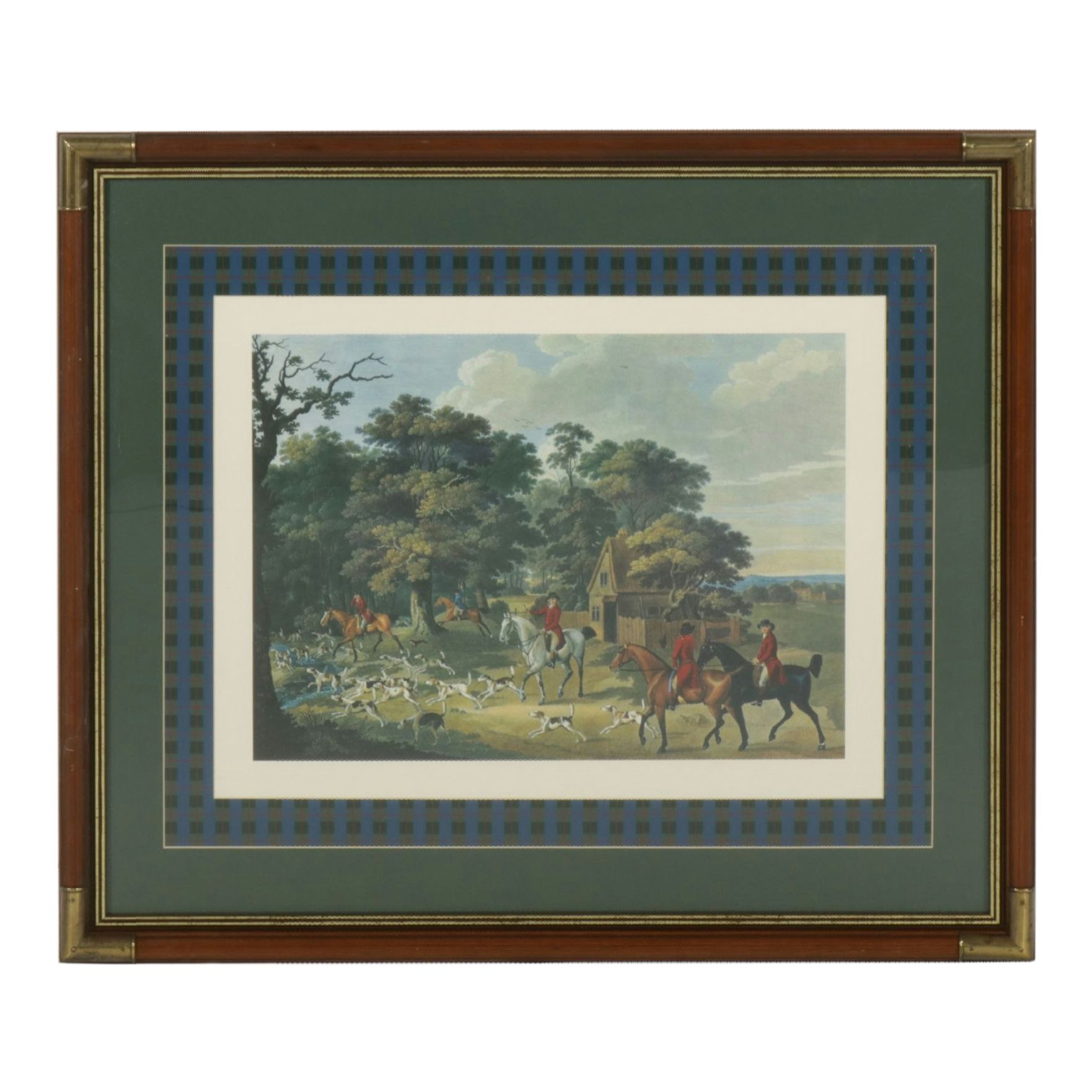 Offset Lithograph After John Nost Sartorius "Hunting - Brushing into Cover"