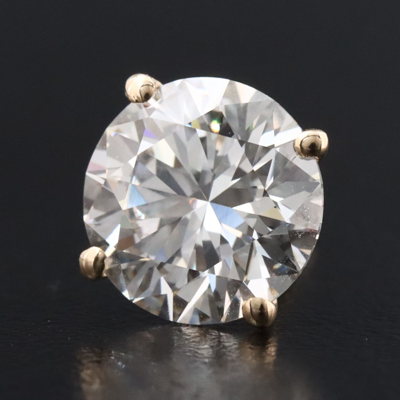 14K 5.02 CTW Lab Grown Diamond Stud Earrings with IGI Reports