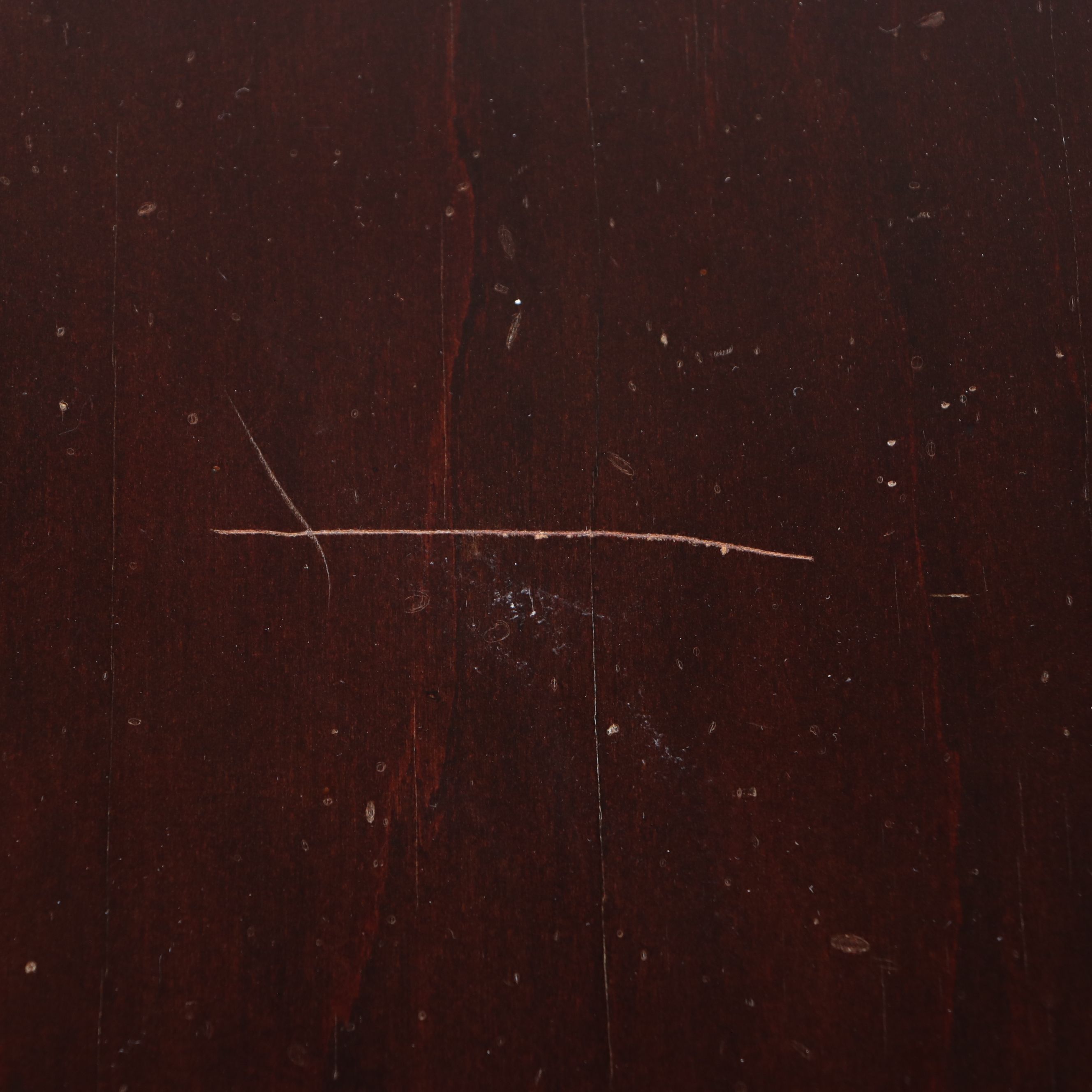 Pier 1 Imports Mahogany Finish Inset Panel Stool