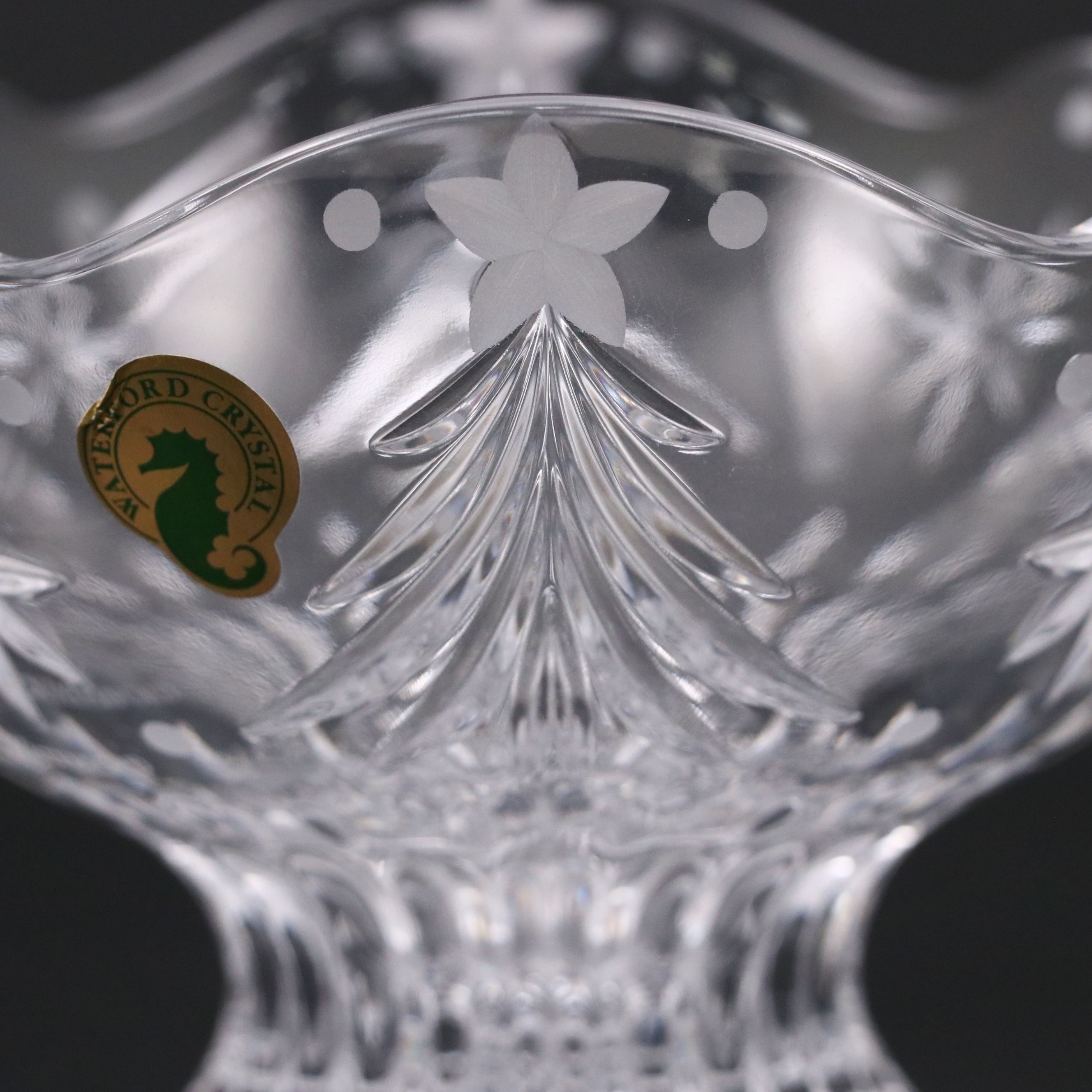 Waterford "Christmas Night" Crystal Footed Bowl